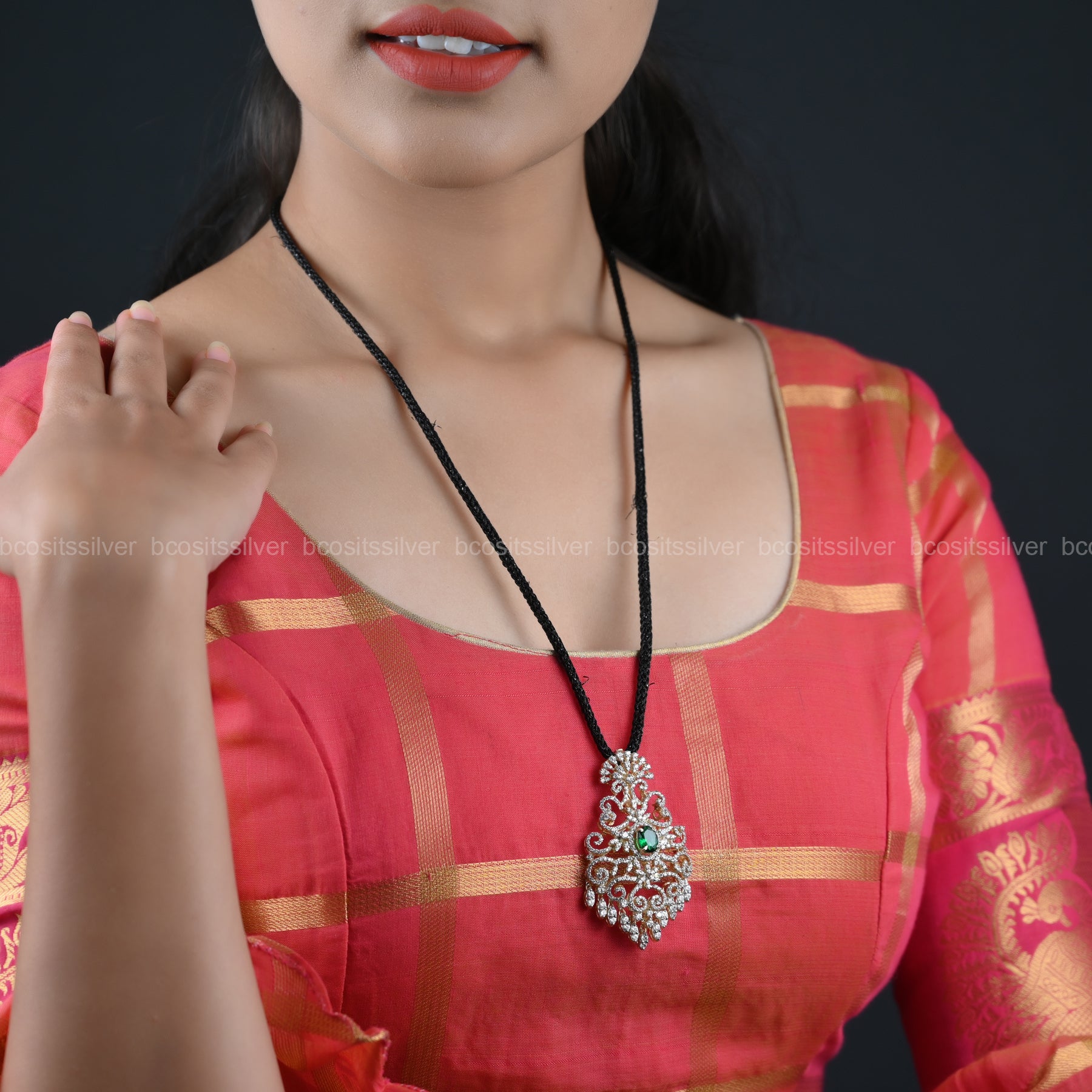 Theia Navaratri Pendant / Tikka - 9027 - ( MADE TO ORDER )