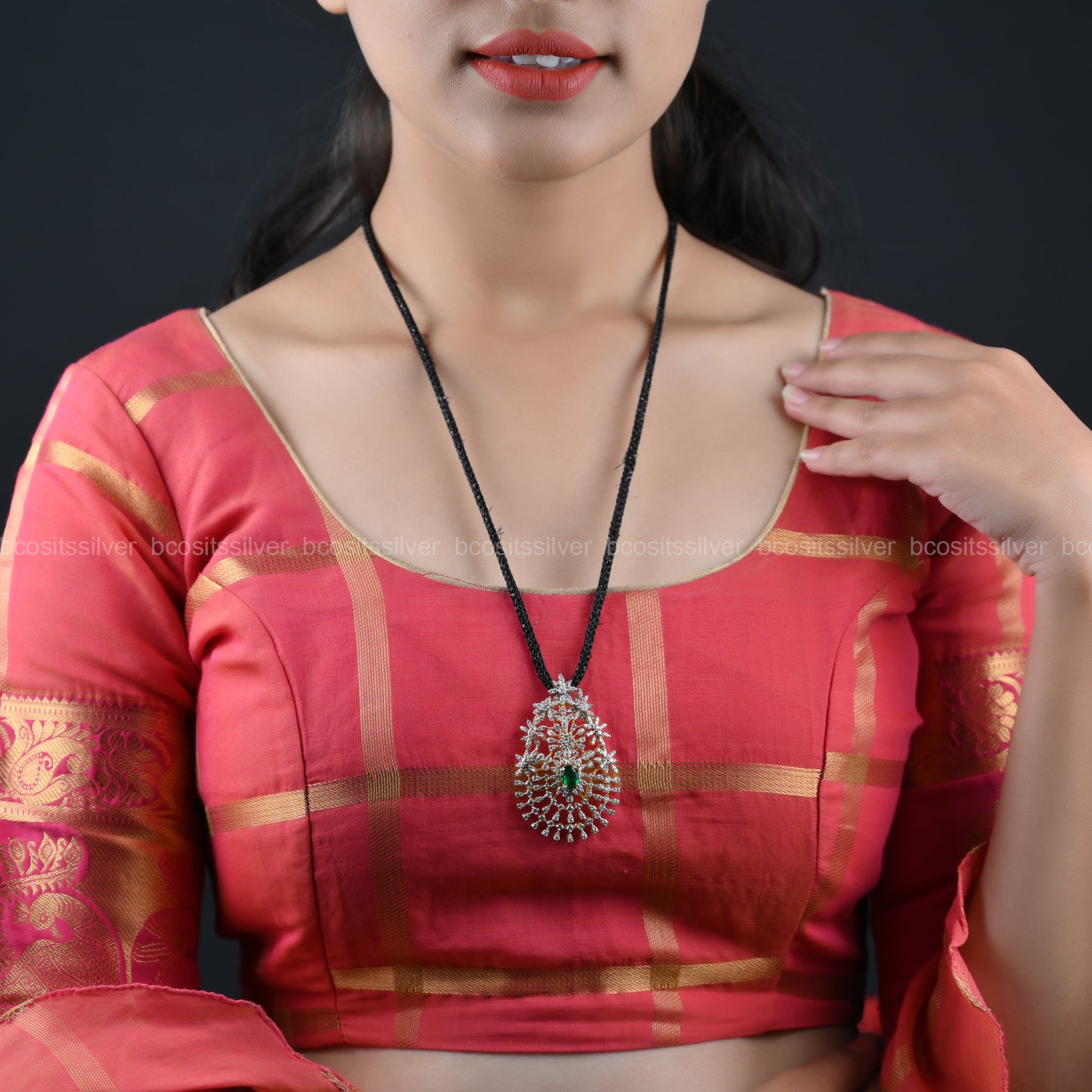 Theia Navaratri Pendant / Tikka - 7080 - ( MADE TO ORDER )
