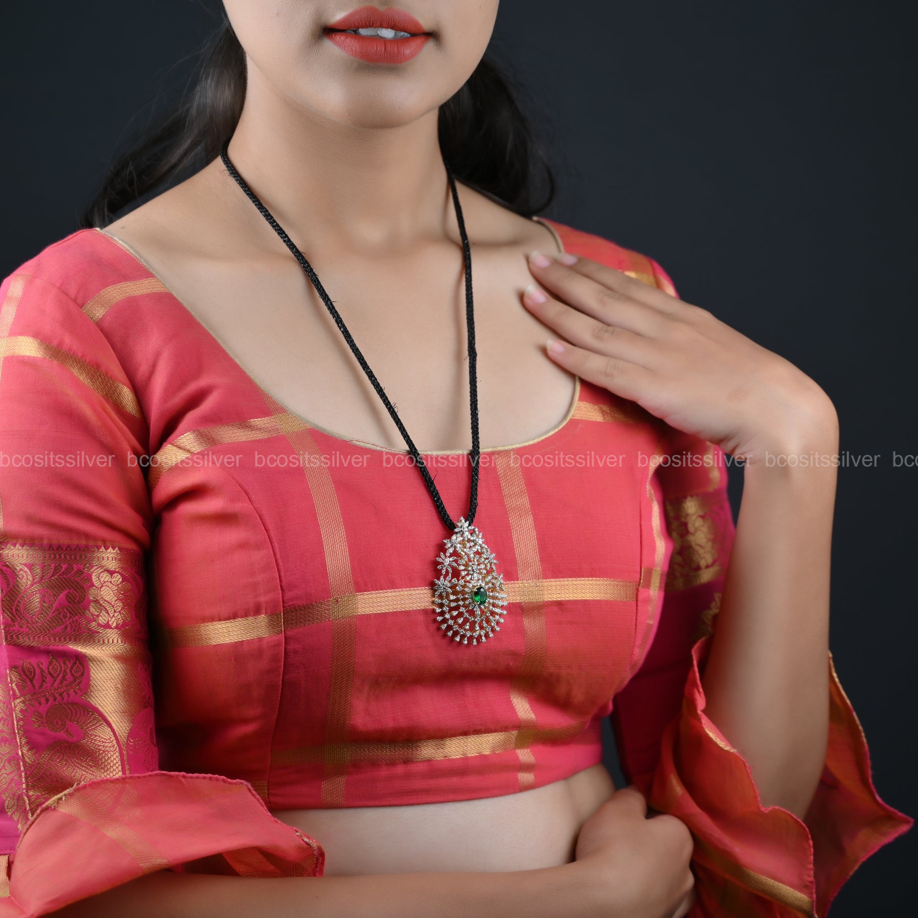 Theia Navaratri Pendant / Tikka - 7080 - ( MADE TO ORDER )