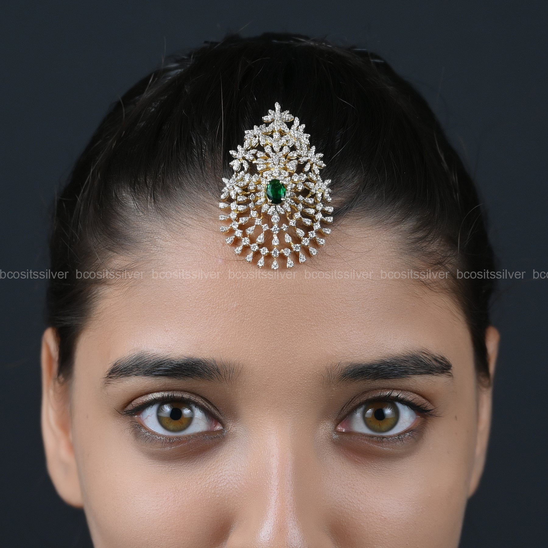 Theia Navaratri Pendant / Tikka - 7080 - ( MADE TO ORDER )