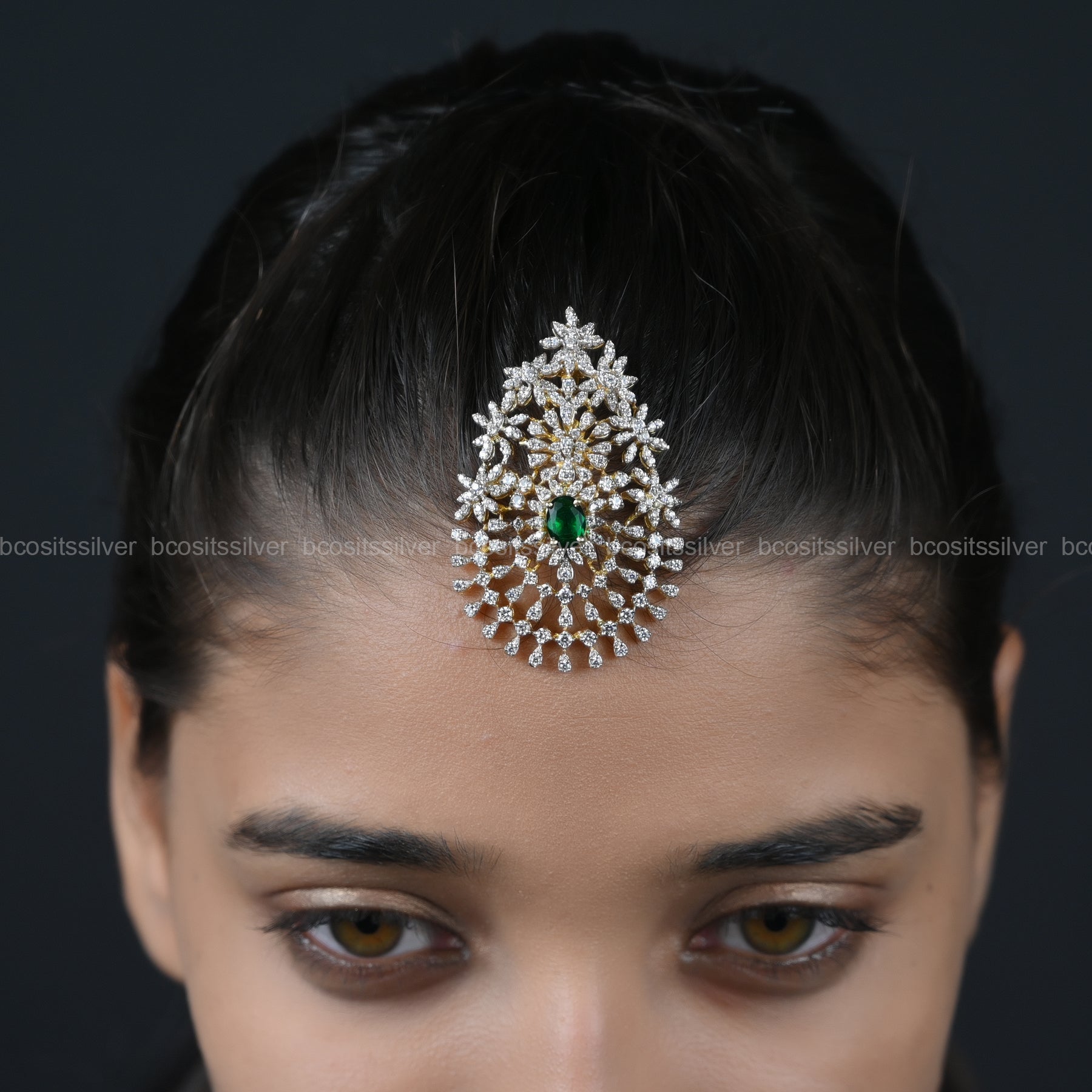 Theia Navaratri Pendant / Tikka - 7080 - ( MADE TO ORDER )