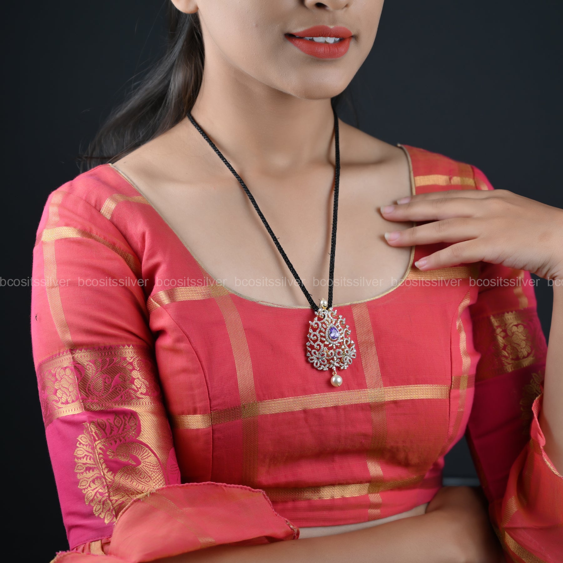 Theia Navaratri Pendant / Tikka - 7081 - ( MADE TO ORDER )