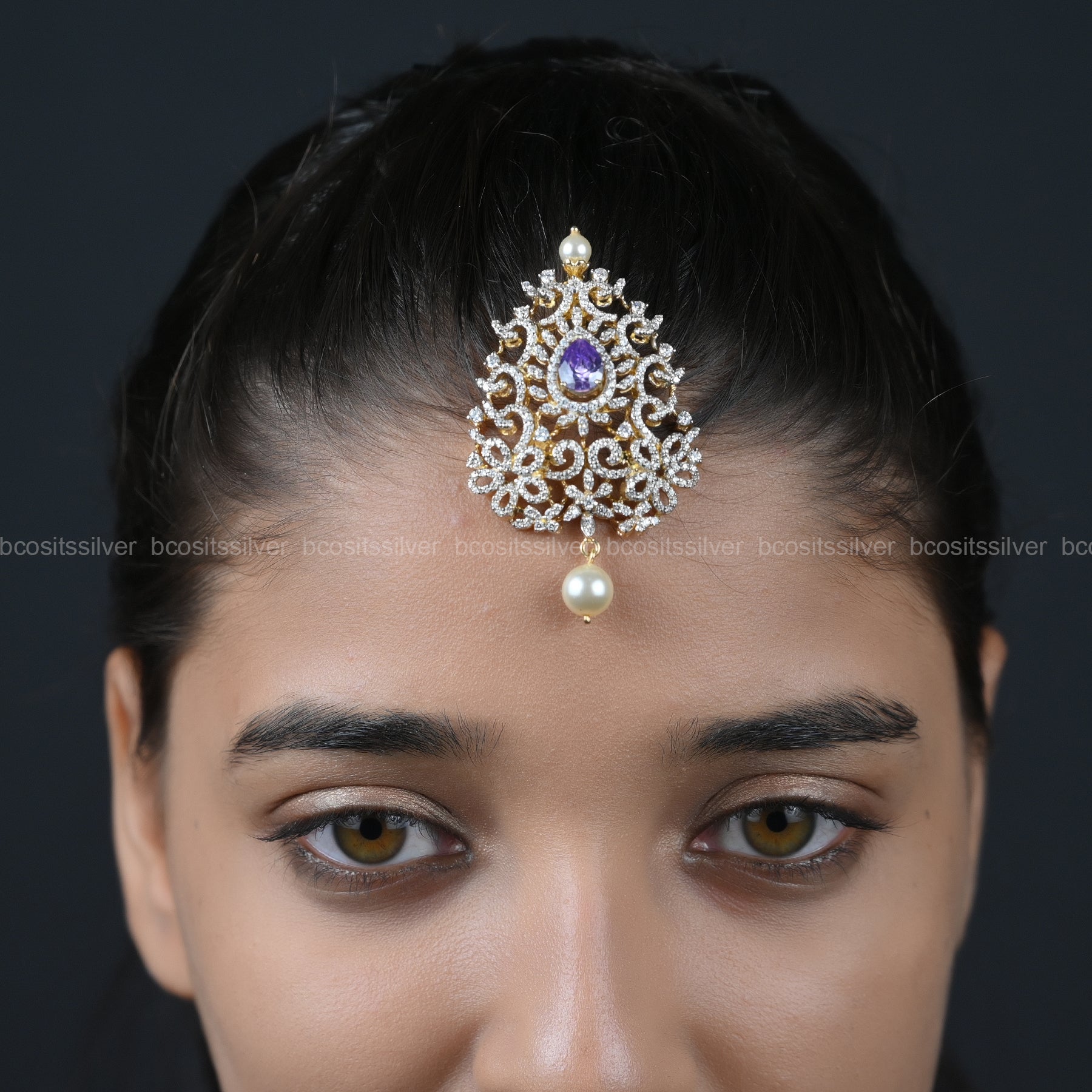 Theia Navaratri Pendant / Tikka - 7081 - ( MADE TO ORDER )