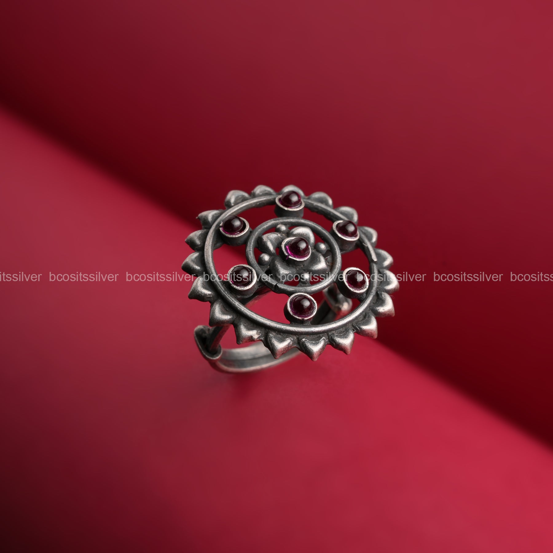 Oxidized Finger Ring - 1736
