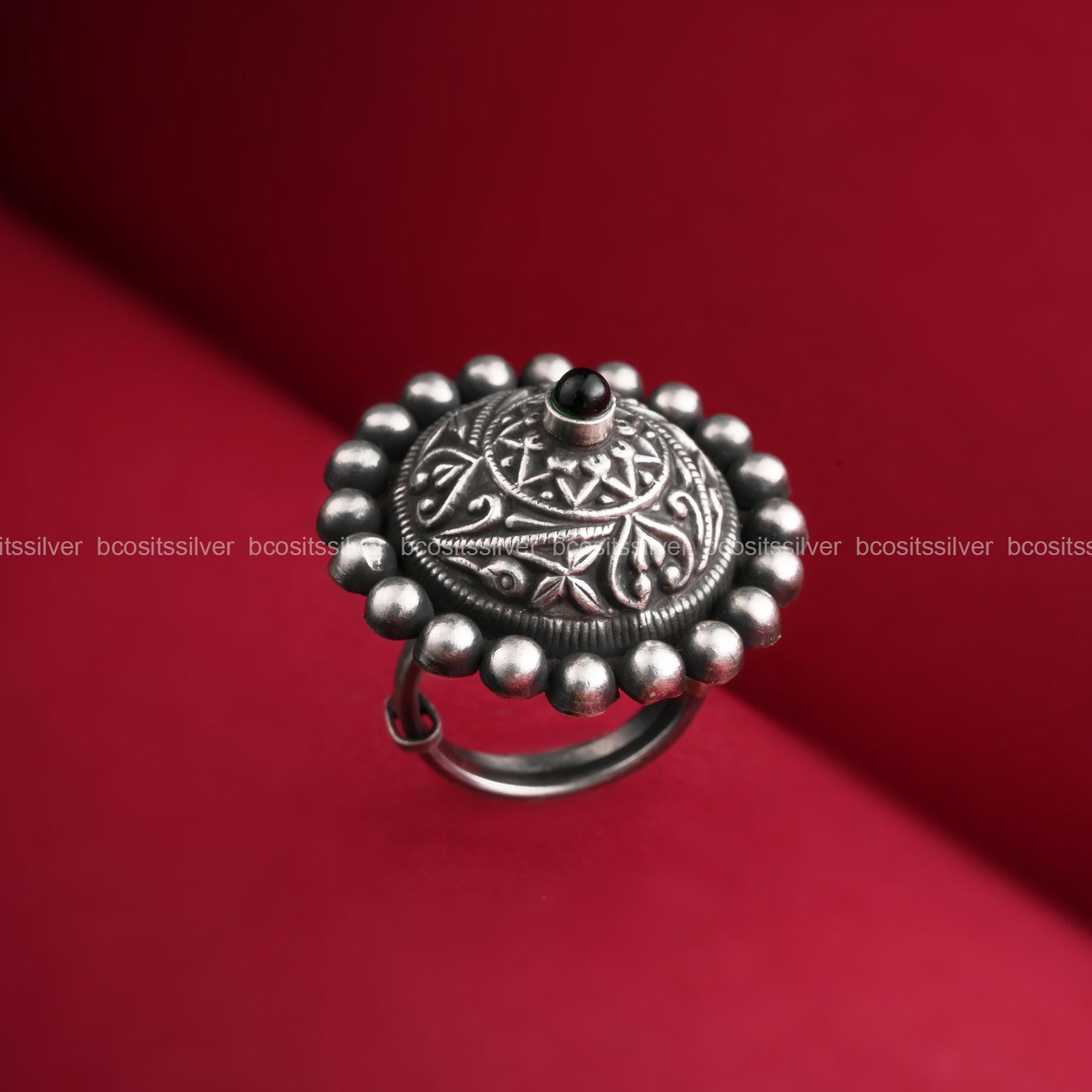 Oxidized Finger Ring - 1721