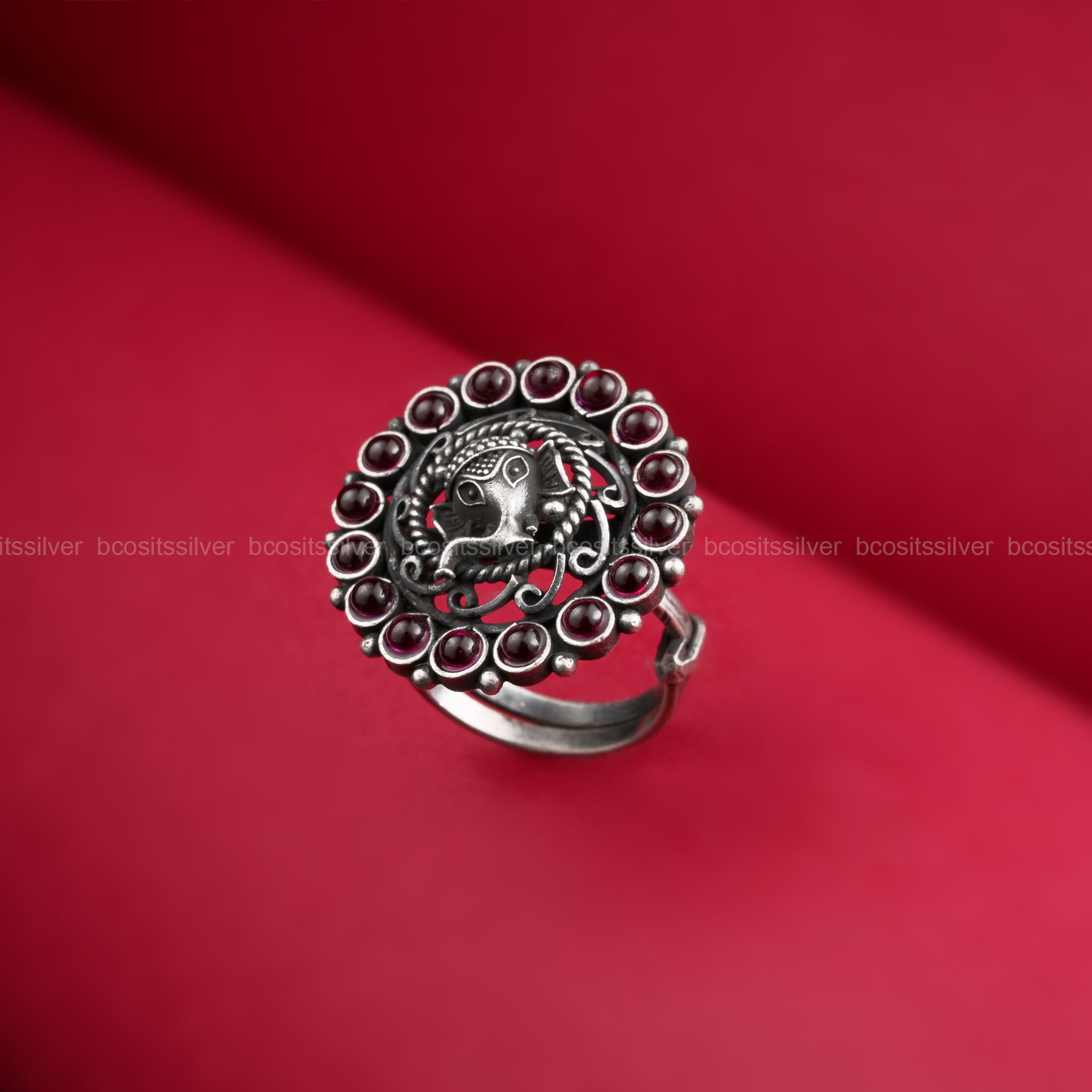 Oxidized Finger Ring - 1729