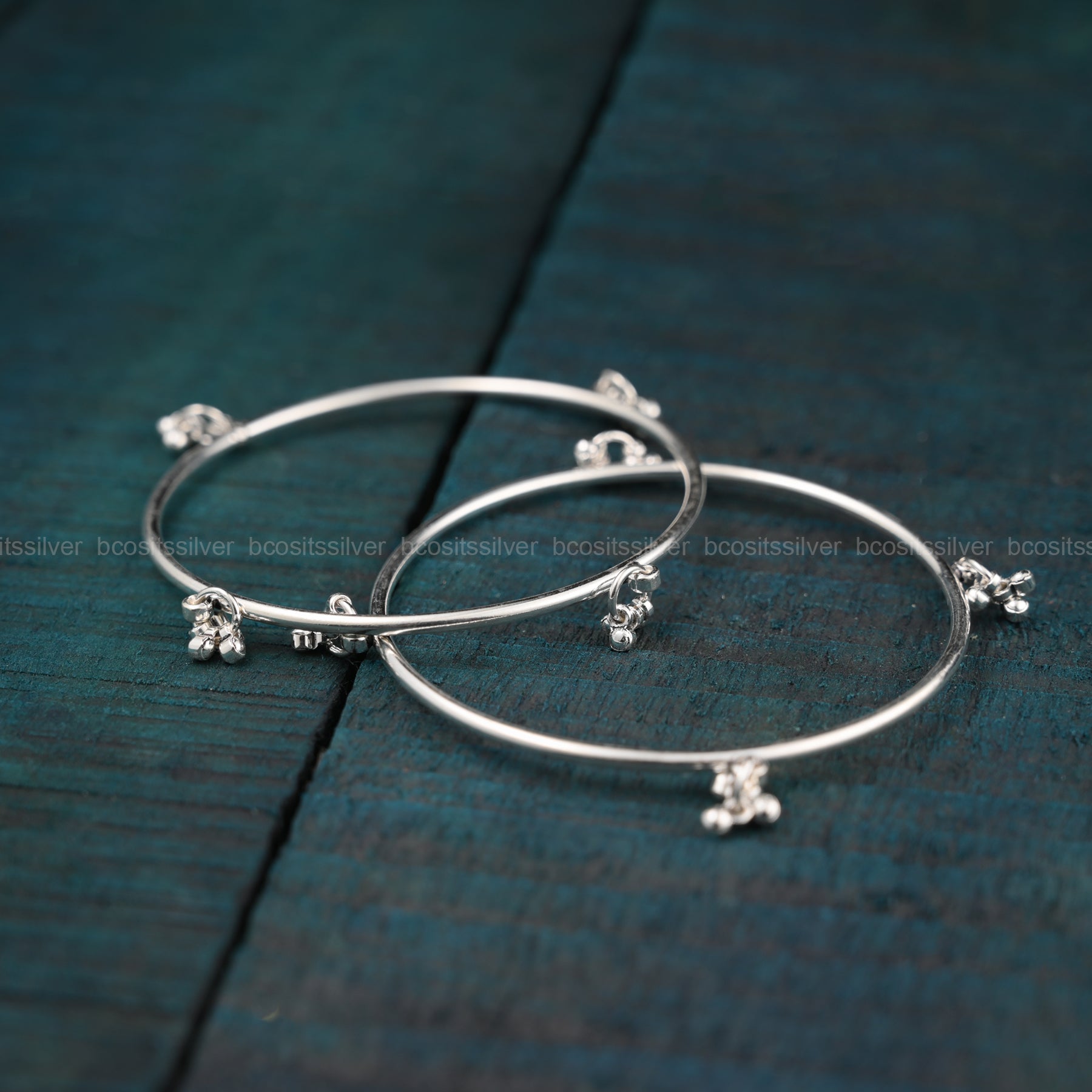Pure 925 Silver Bangle - 1740