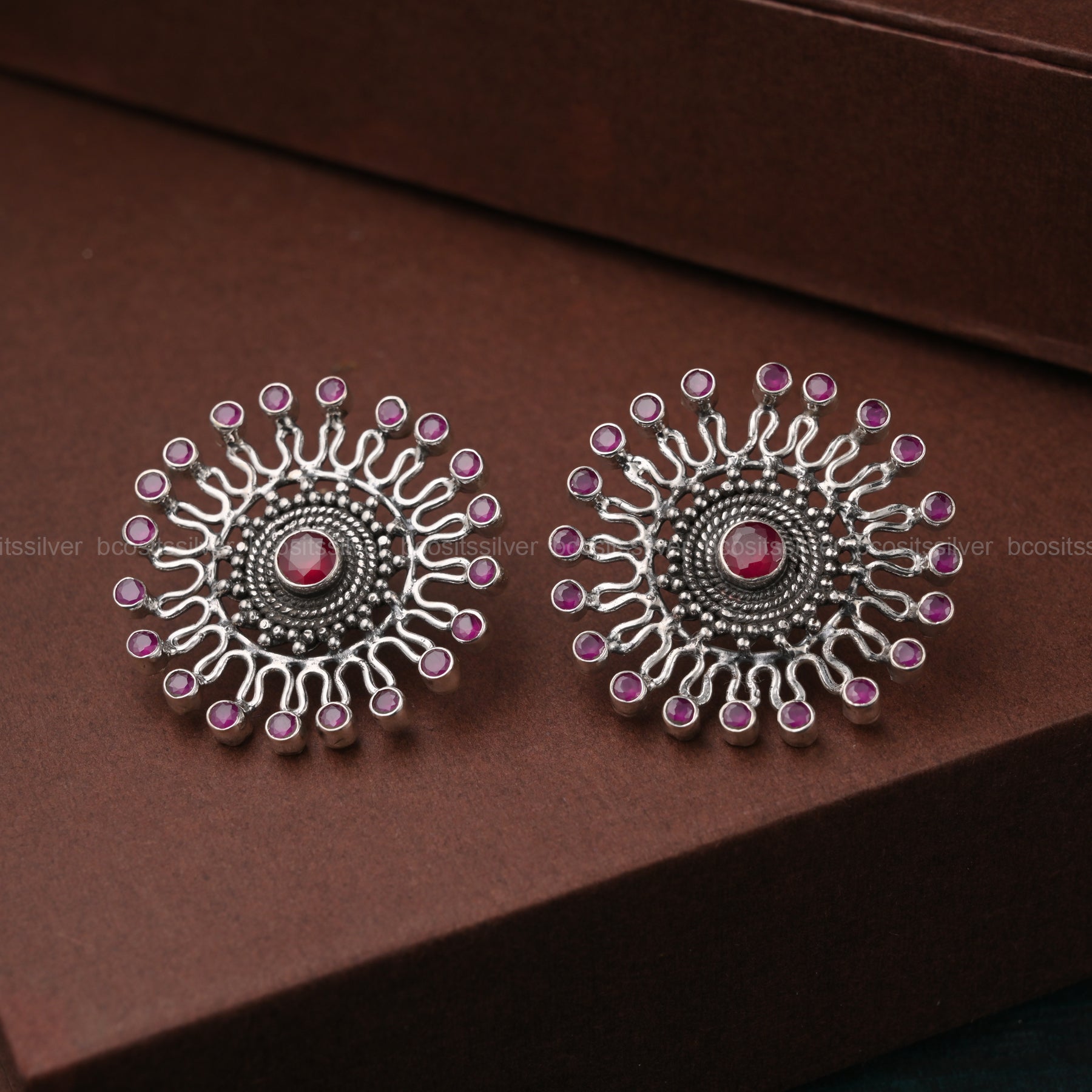 Oxidized Sanflower Earstud - 1712