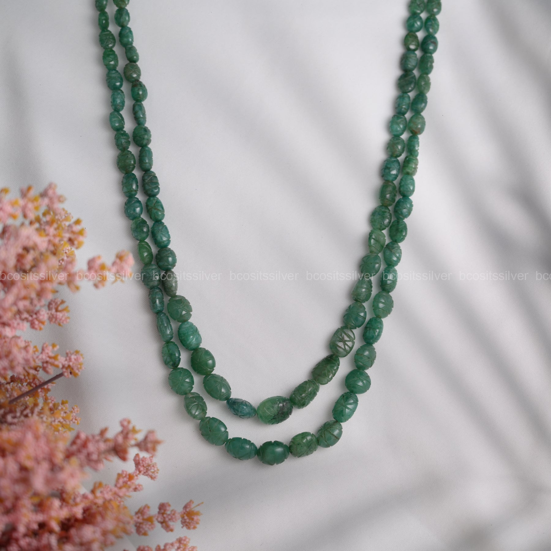 Green Beryl Carving - 5898