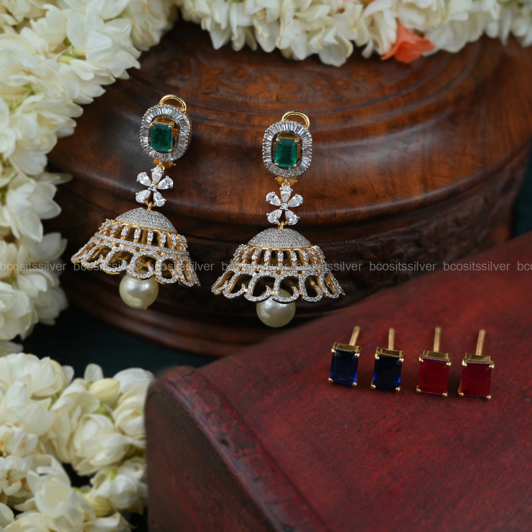 Ravali Theia Diamond look Jhumka 6343 ( MADE TO ORDER )