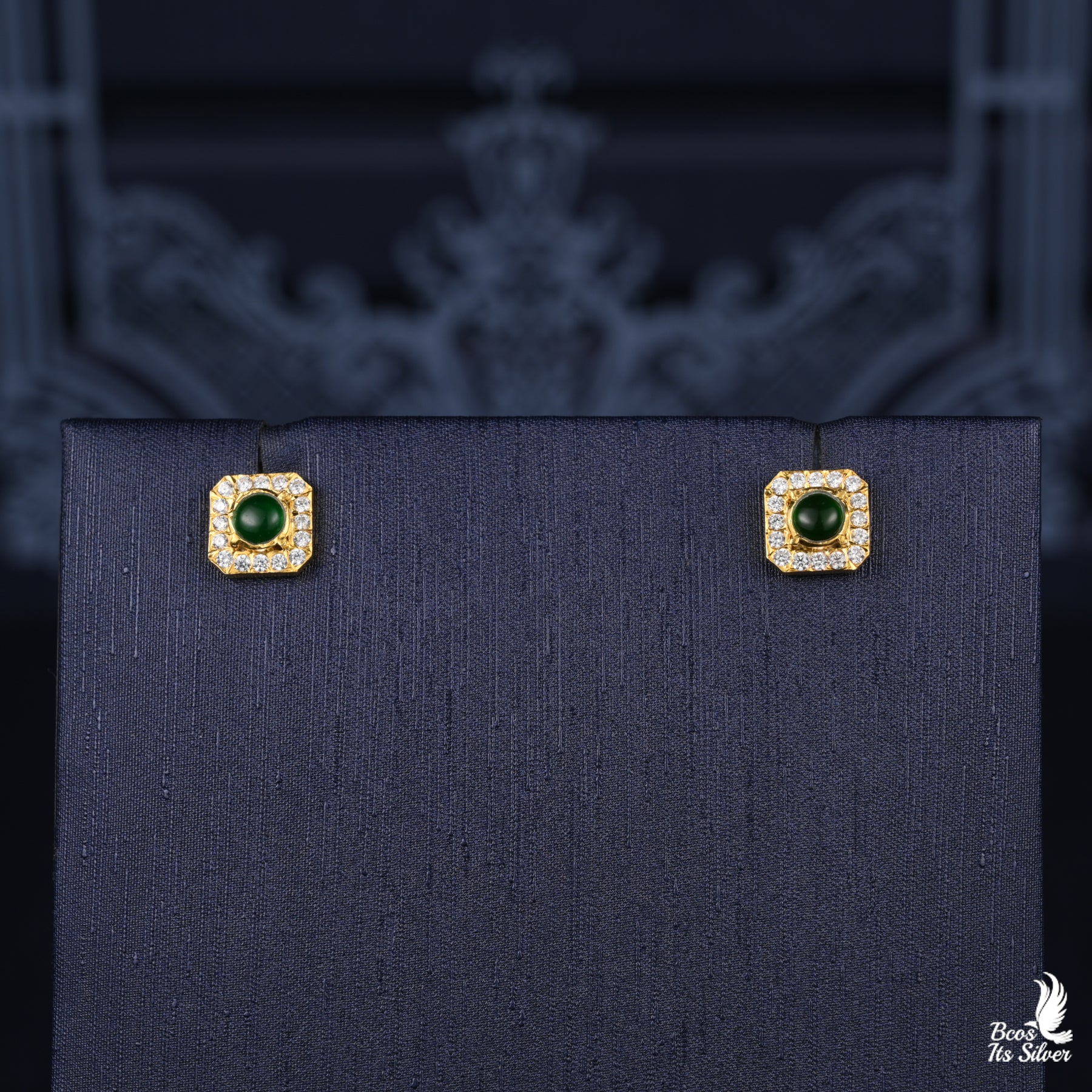 925 Silver Gold Plated Earstud - 2606