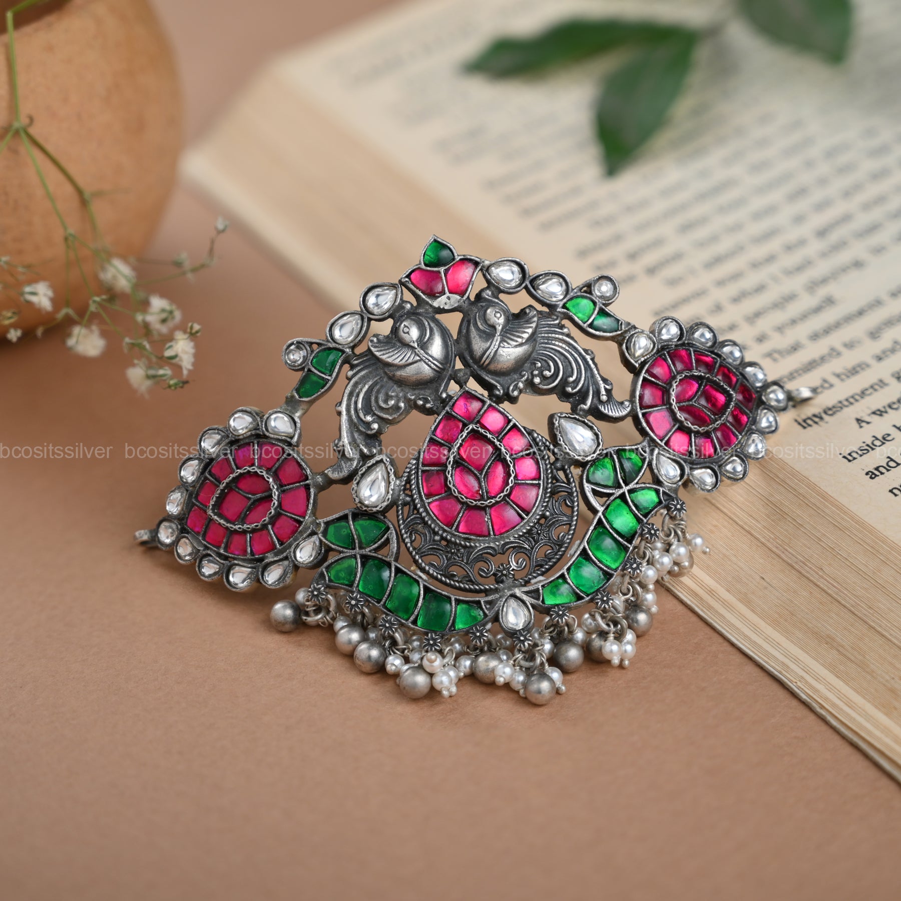 Oxidized Bindi Choker - 6654