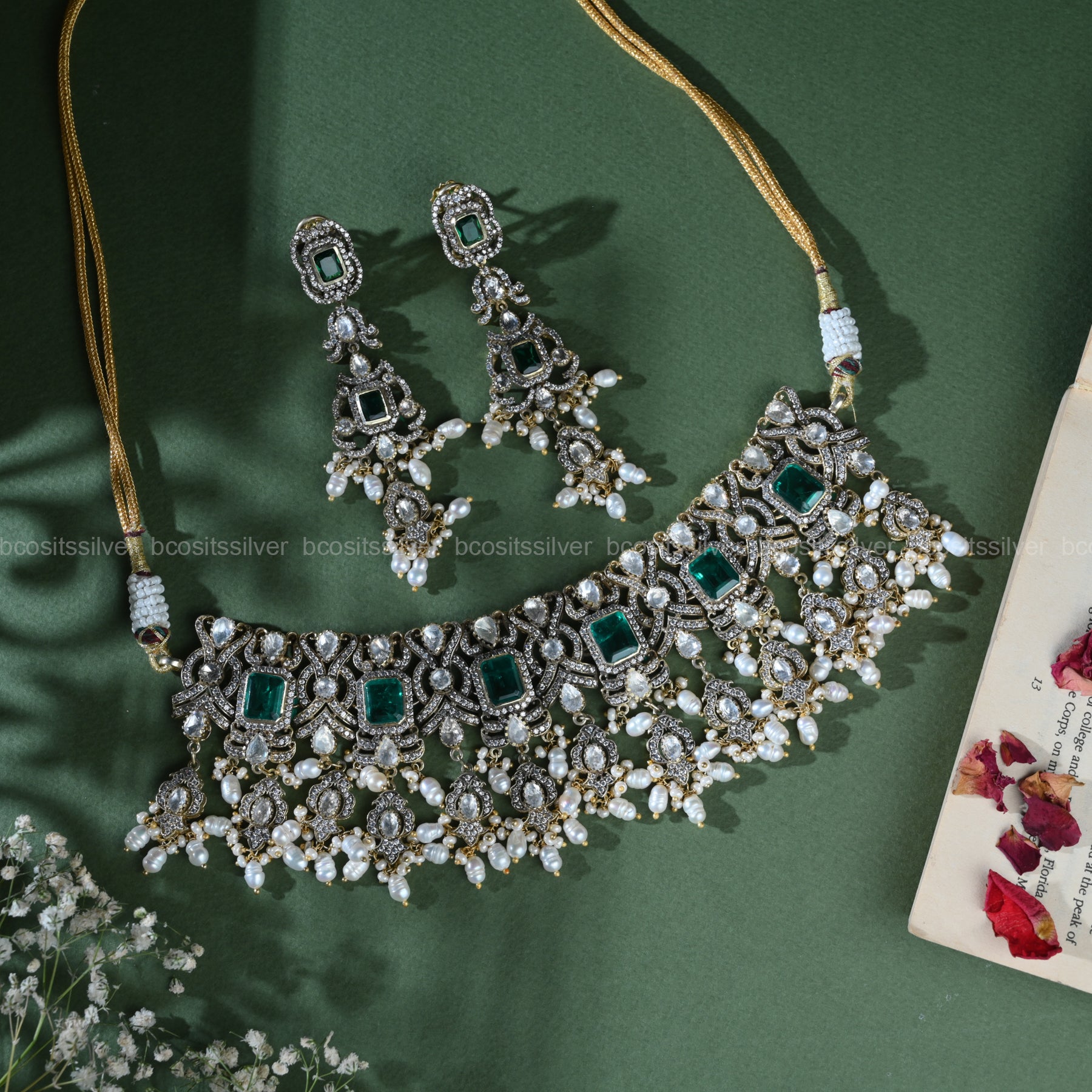 Victorian Choker with Earring- 783