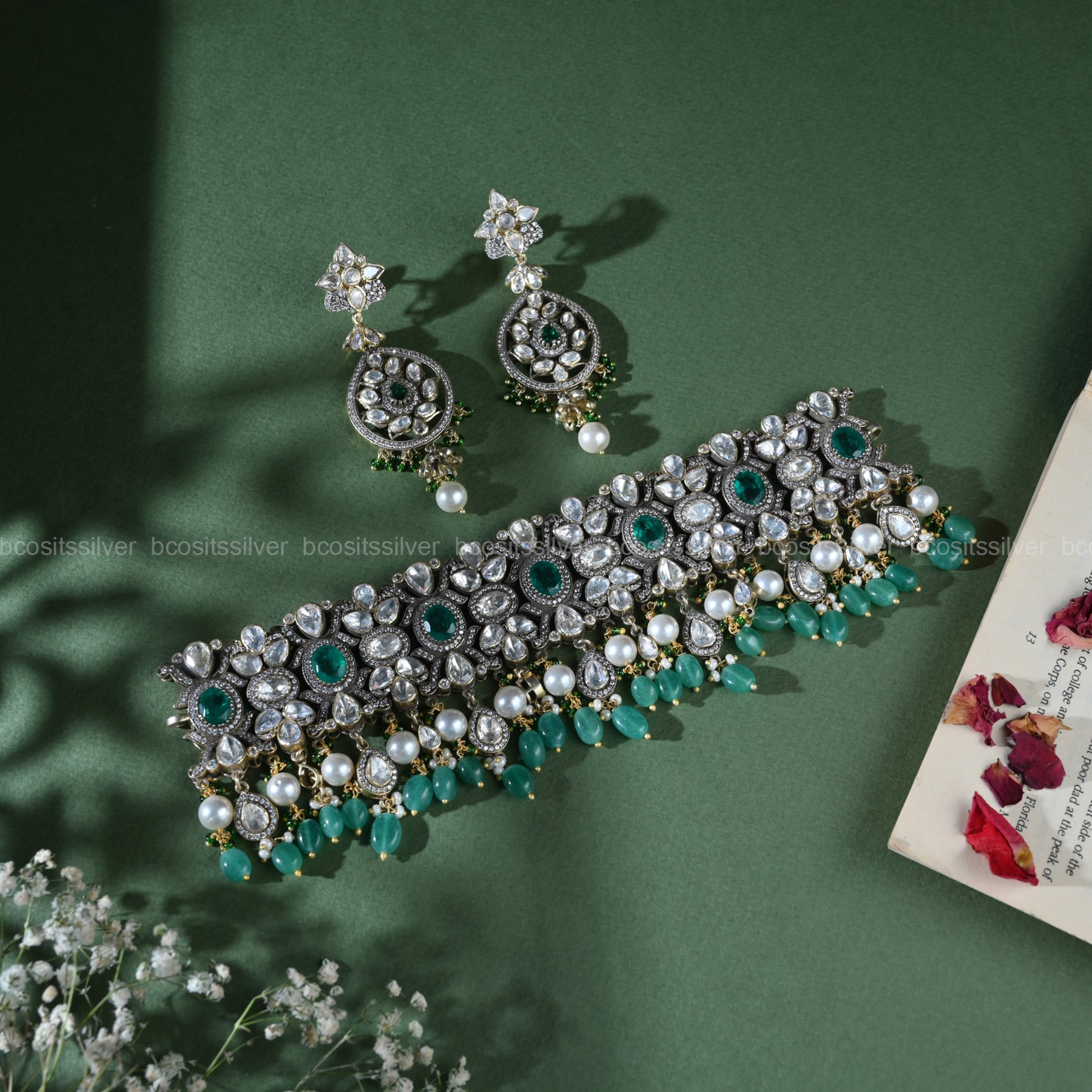 Victorian Choker with Earring- 787