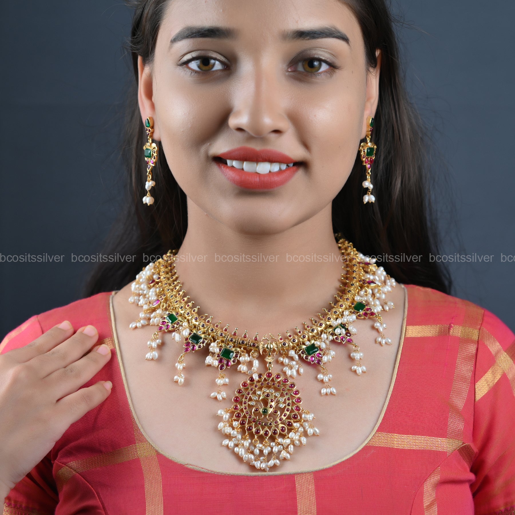 Gold Plated Navaratri Guttapusalu - 6635