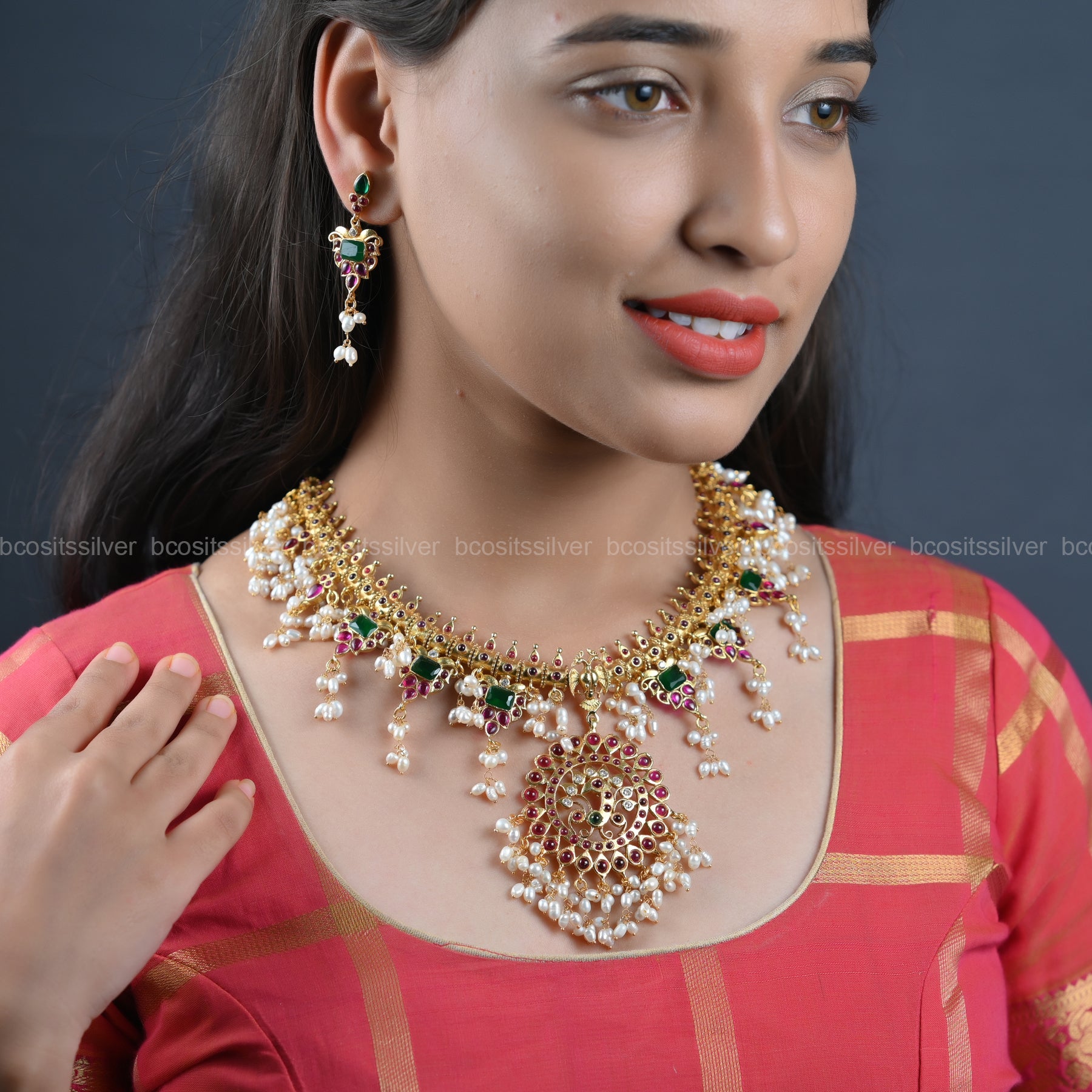 Gold Plated Navaratri Guttapusalu - 6635