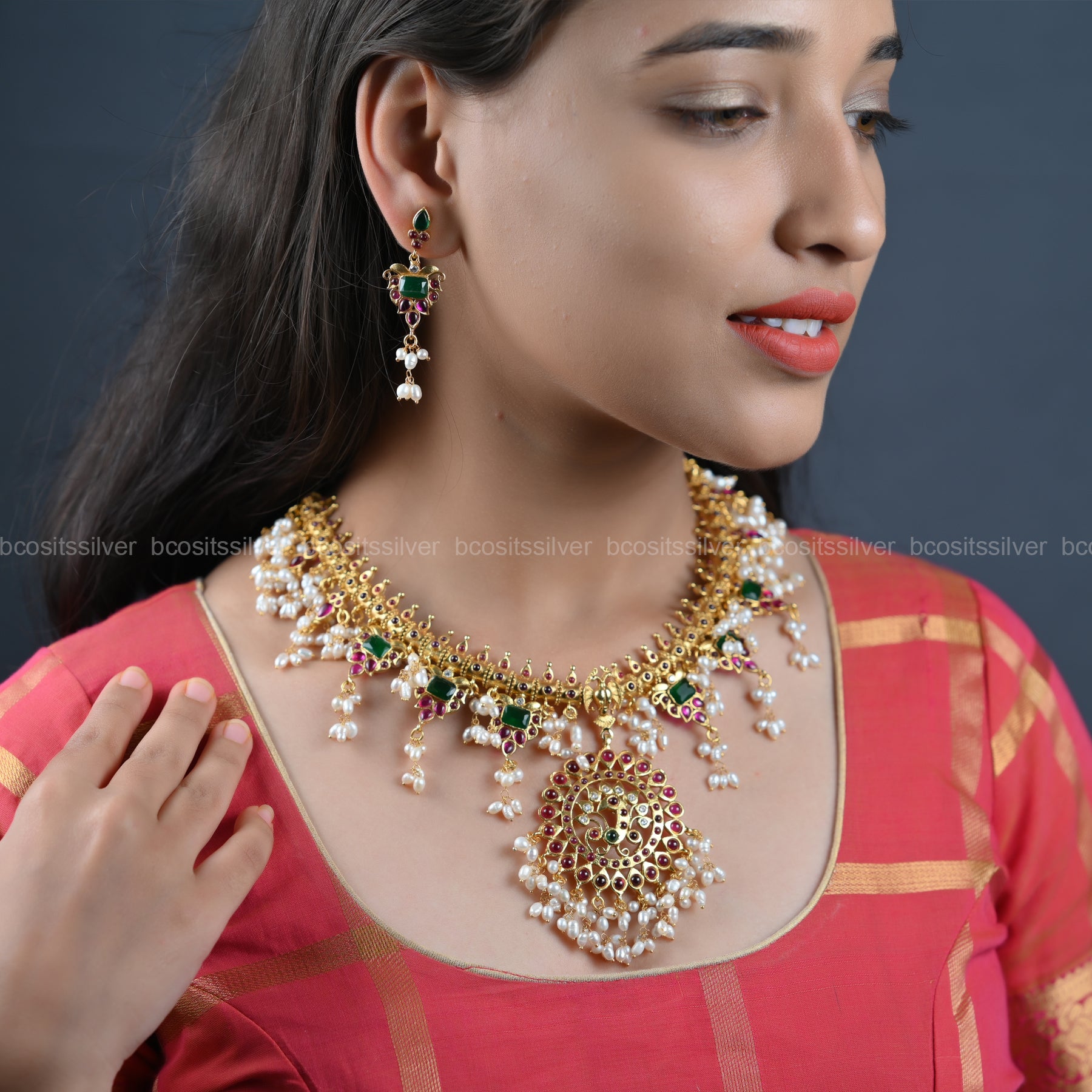 Gold Plated Navaratri Guttapusalu - 6635