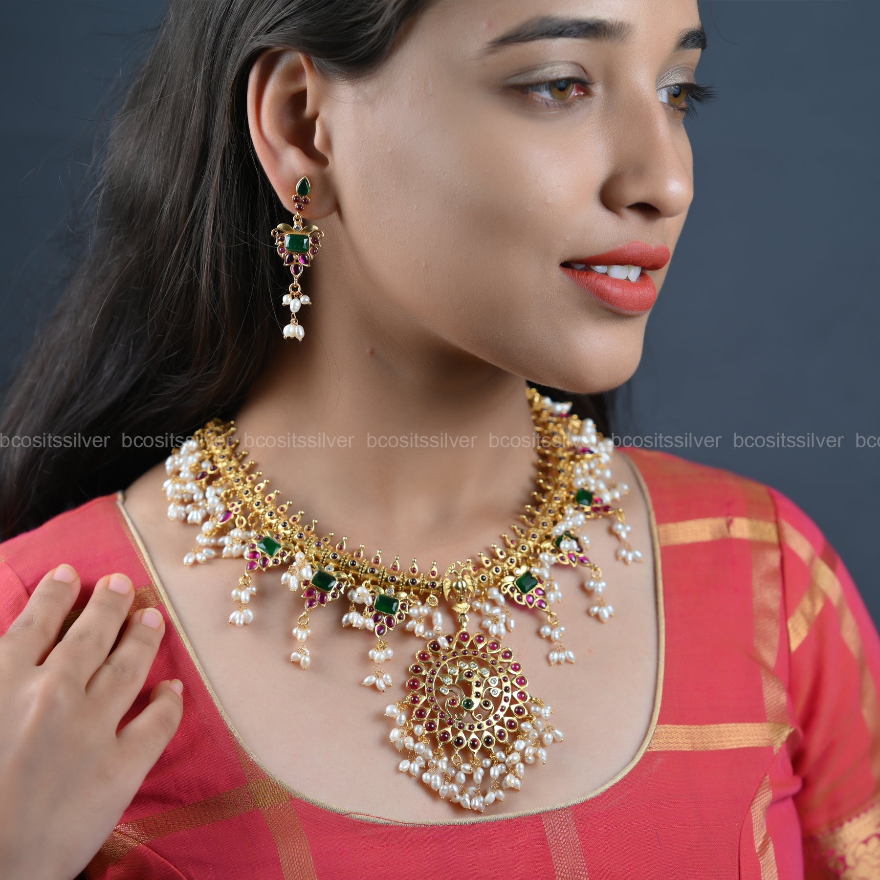 Gold Plated Navaratri Guttapusalu - 6635