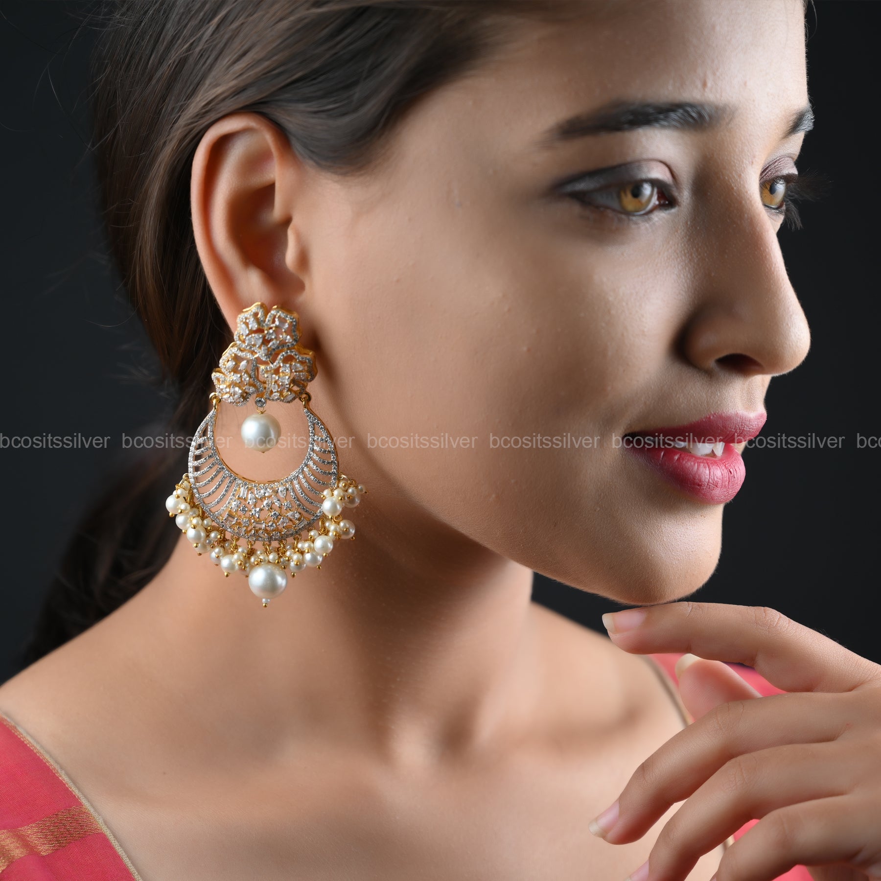 Theia Diamond look Chandbali -414