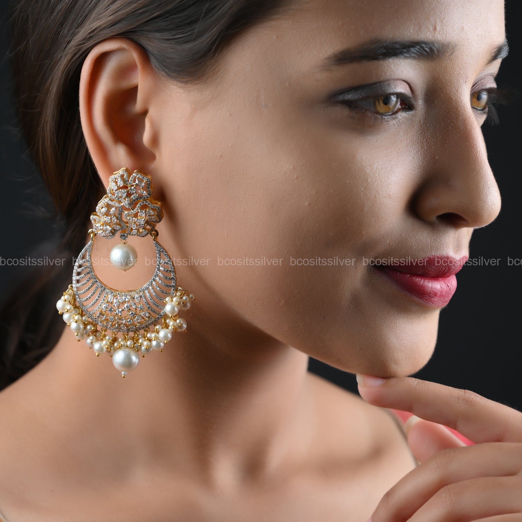 Theia Diamond look Chandbali -414
