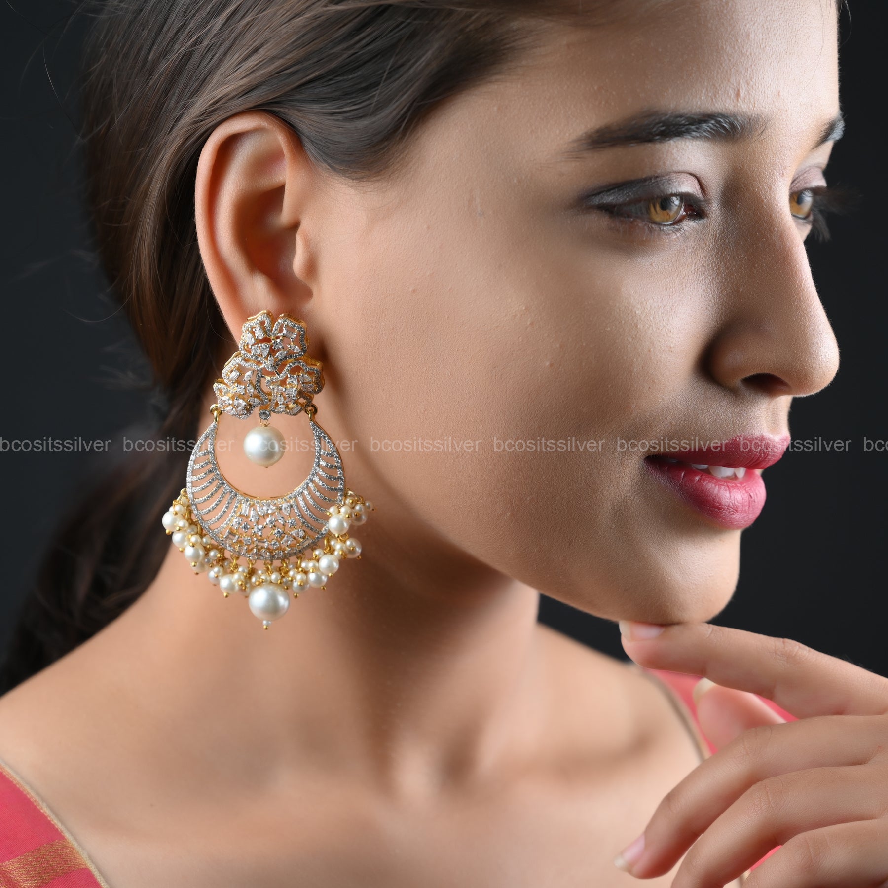 Theia Diamond look Chandbali -414