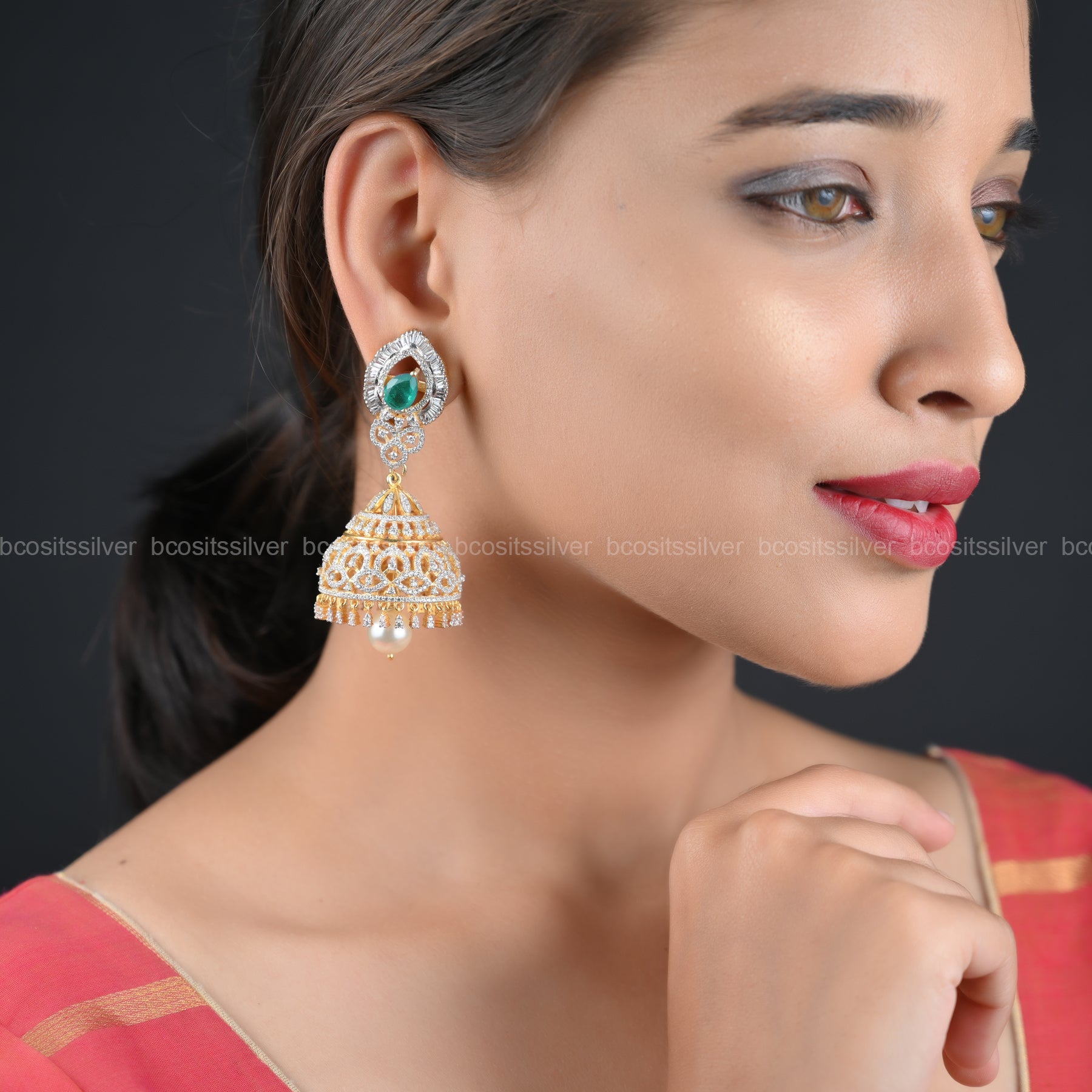Theia Diamond Look Jhumka - 417