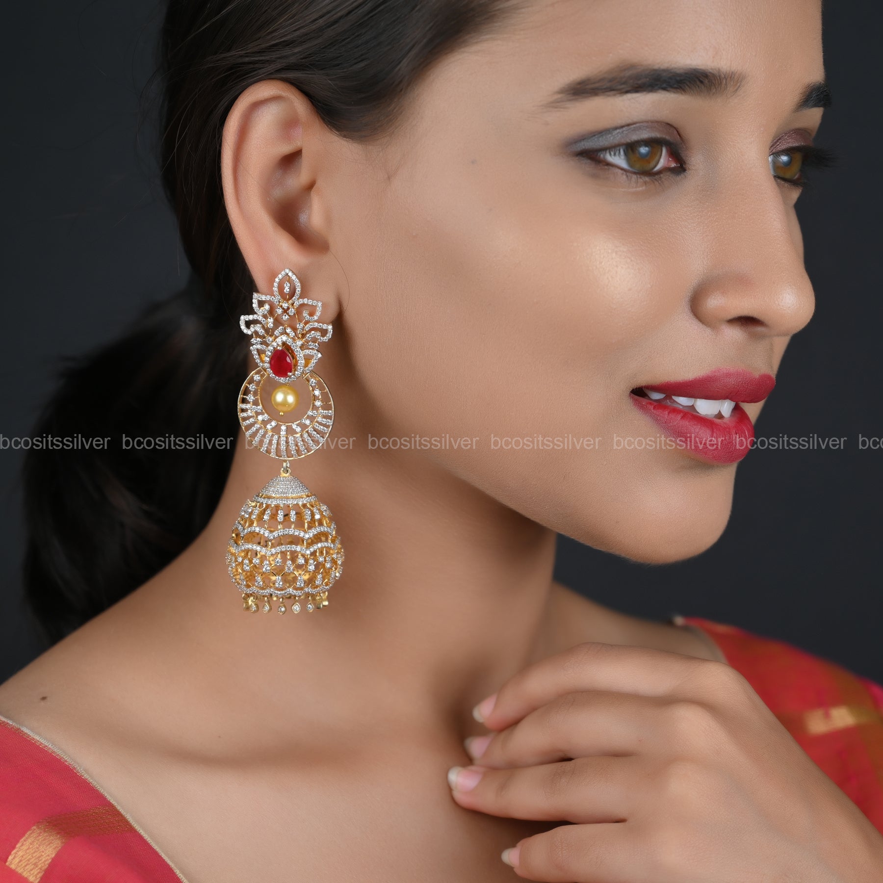 Theia Diamond Look Jhumka - 412