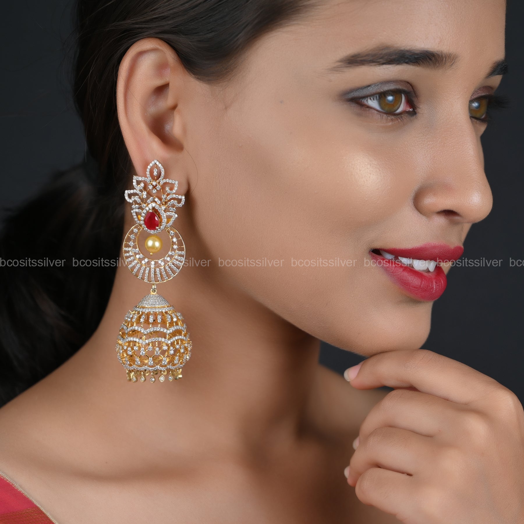 Theia Diamond Look Jhumka - 412