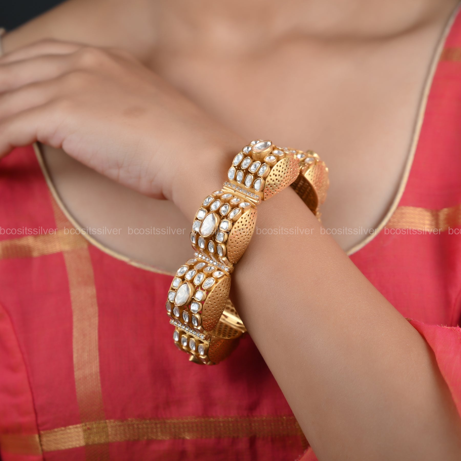Gold Plated Diwali Bangle - 073