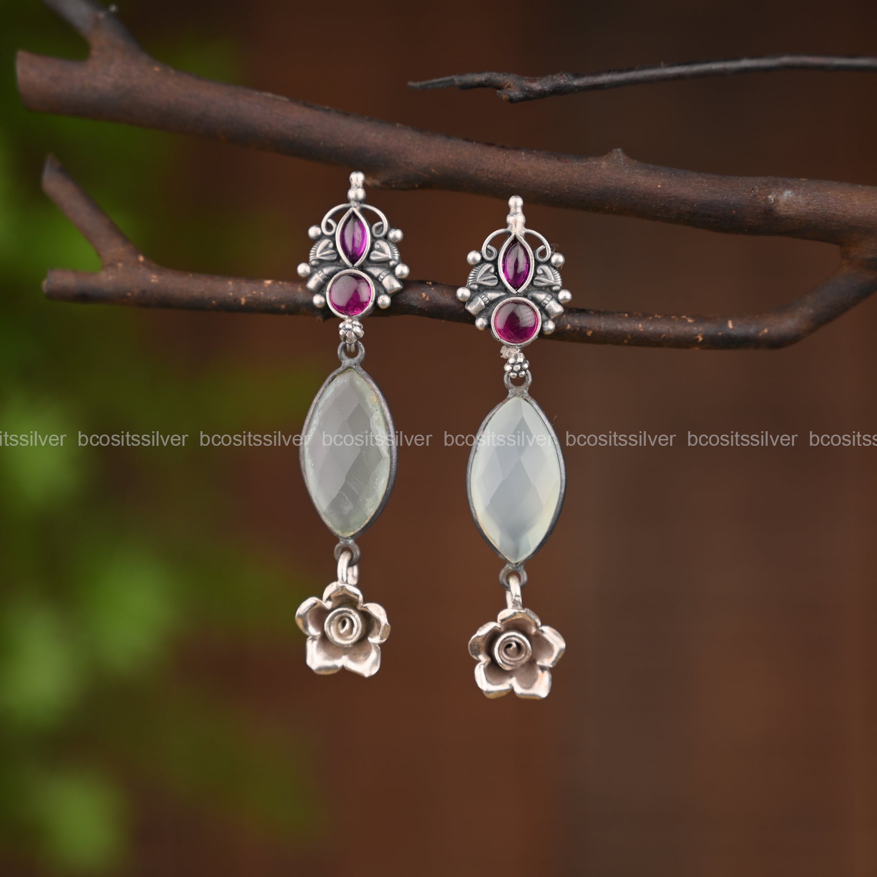 925 Silver Earrings Keerthi -1575