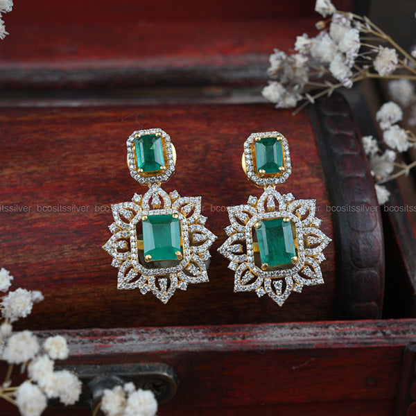 THEIA DIAMOND lOOK SWAROSKI EARRING - 4354 - ( MADE TO ORDER )