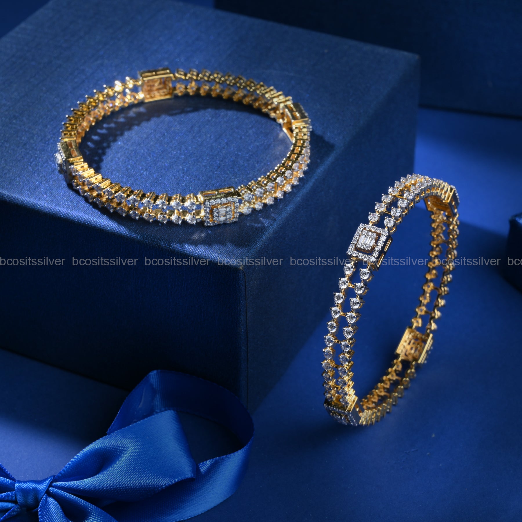 Theia 925 Silver Sankranti Bangle - 1051 - ( MADE TO ORDER )