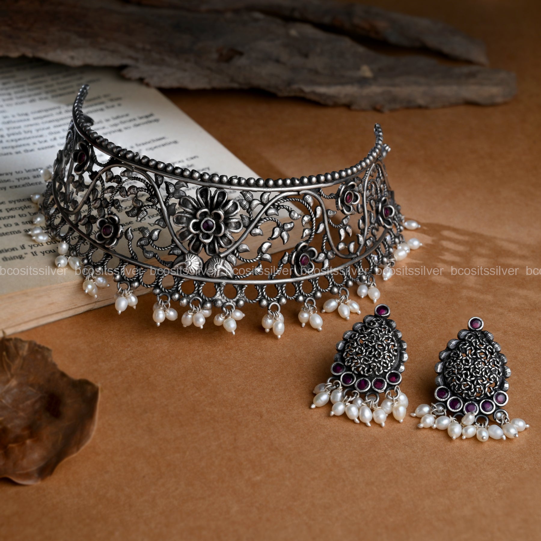 Oxidized Navaratri Maharani Choker - 067