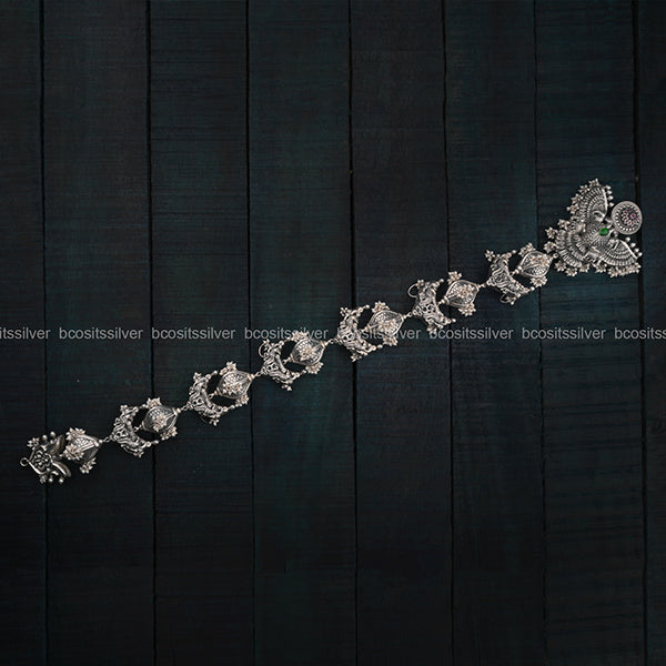 Silver Oxidized Garuda Jada - 1525