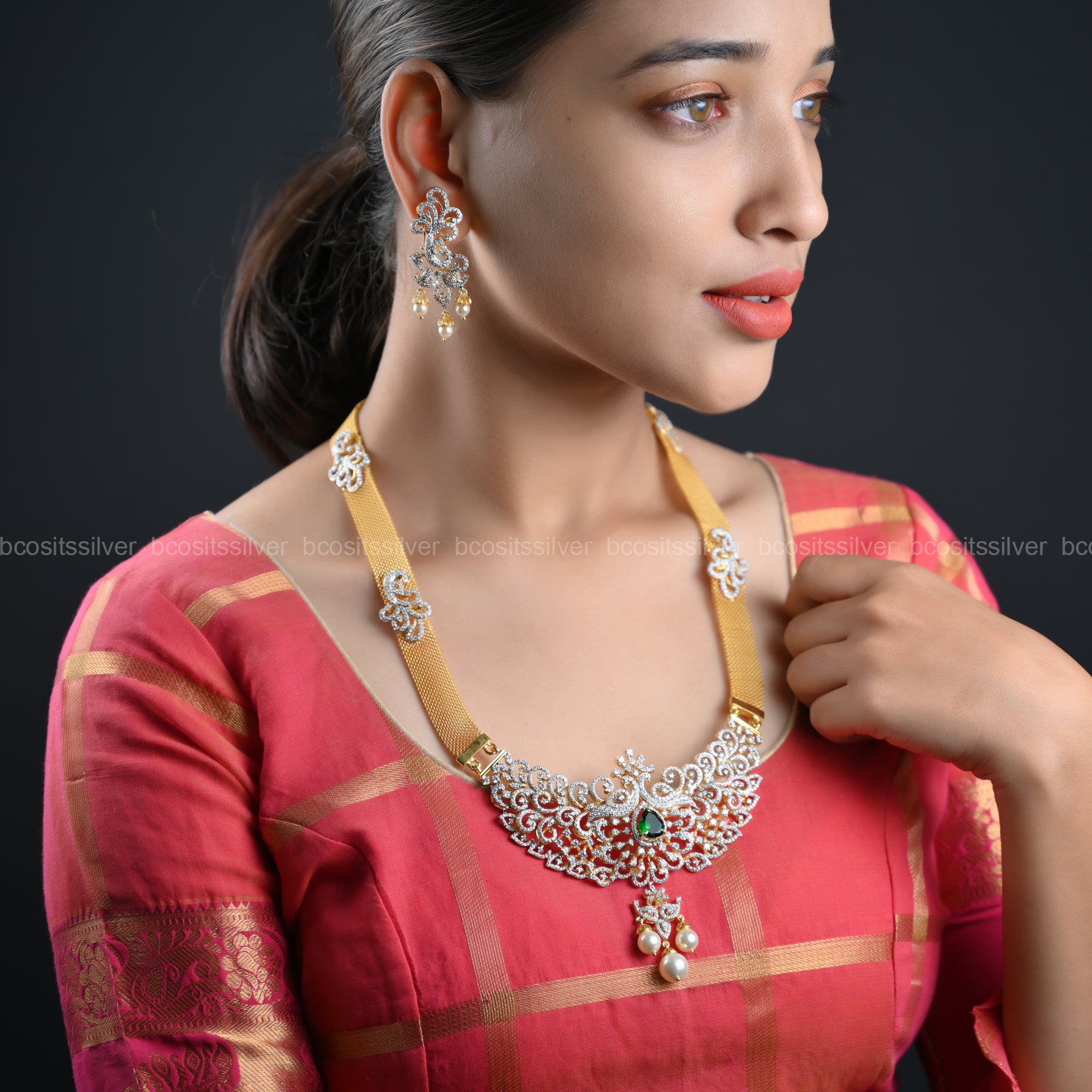 Theia Diamond Look Haram- 1035 - ( MADE TO ORDER )