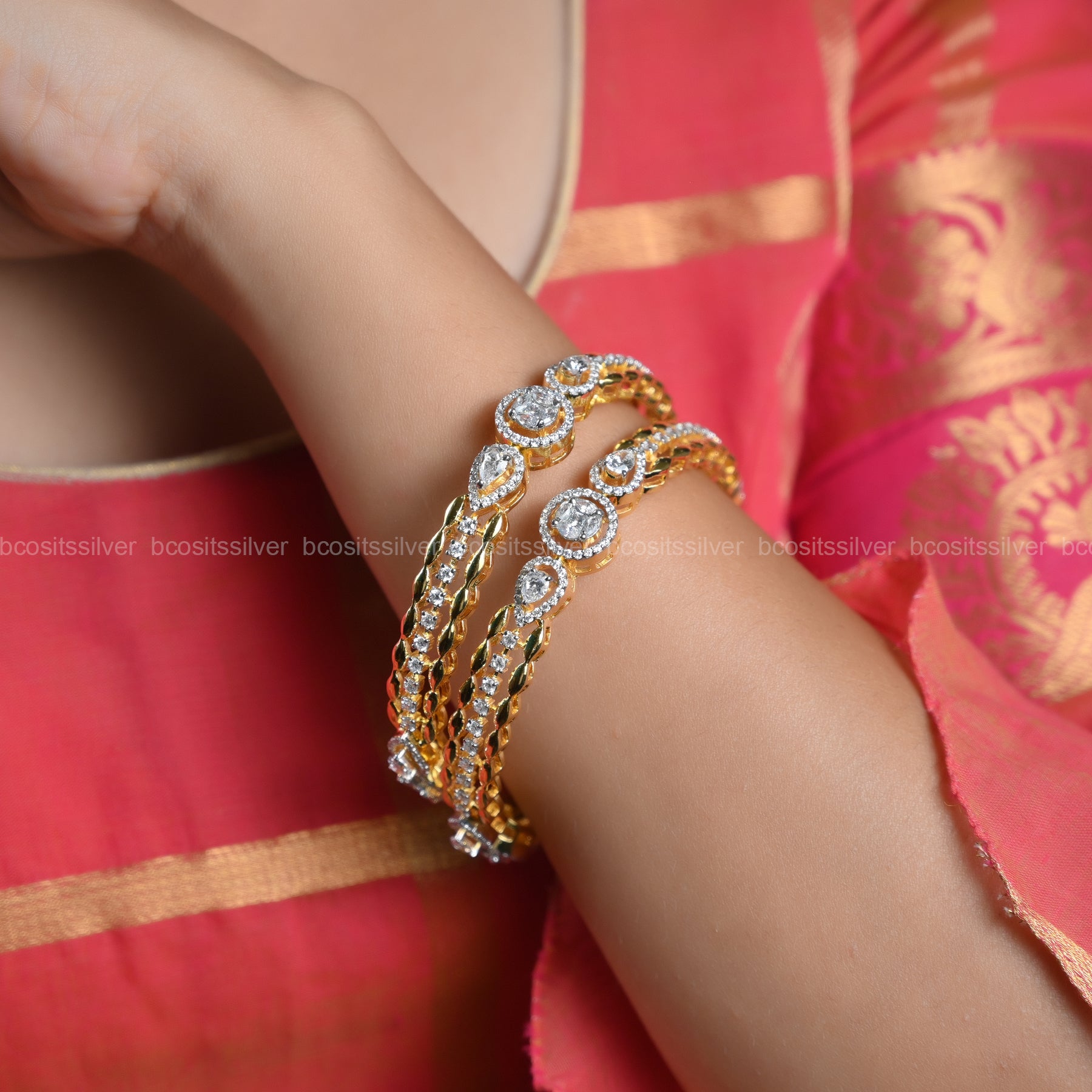 Theia Sankranti Bangle - 1052 -( MADE TO ORDER )