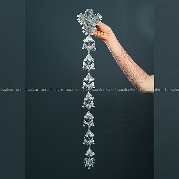 Silver Oxidized Garuda Jada - 1525