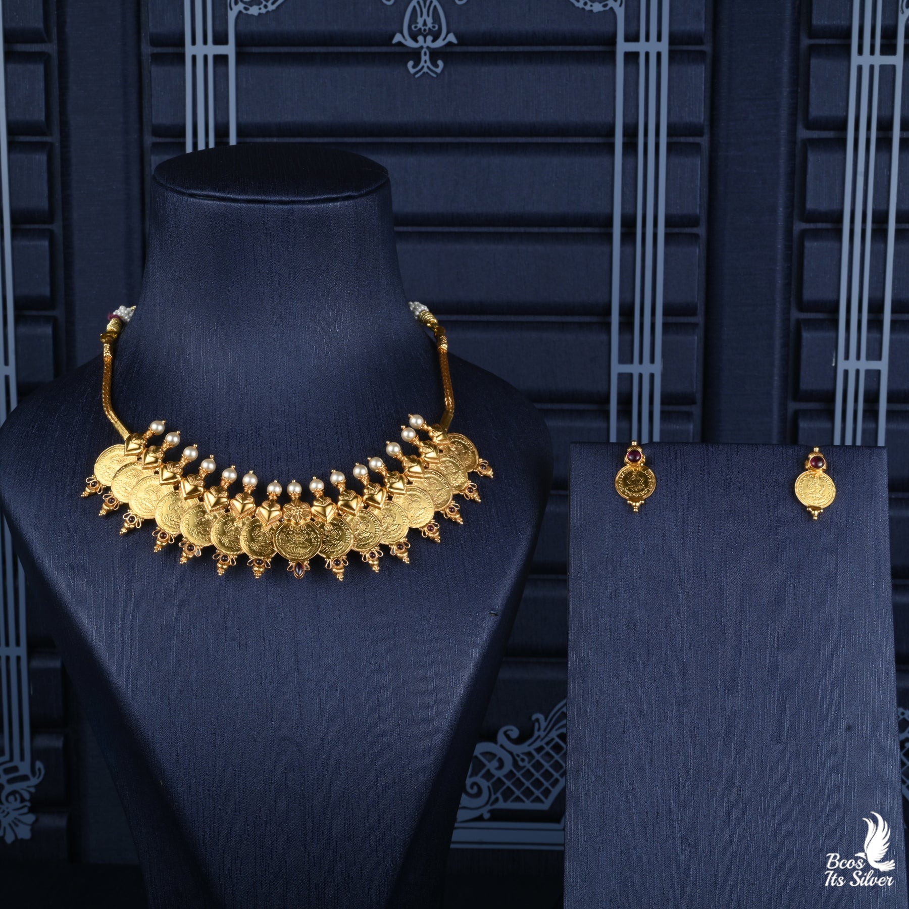 GOLD PLATED LAKSHMI COIN NECKPIECE - 2732