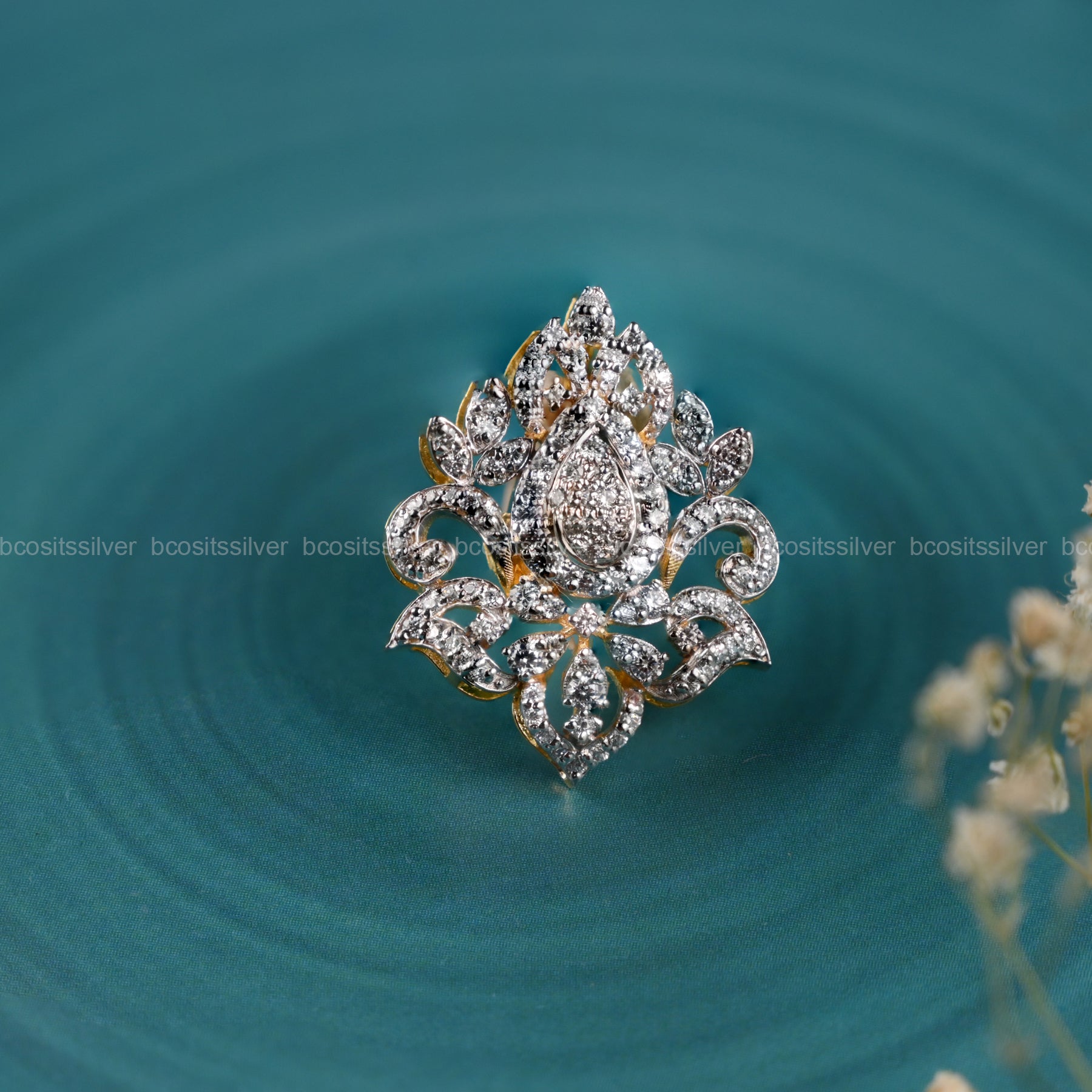 Theia Diamond Look PENDANT - 2222 -( MADE TO ORDER )