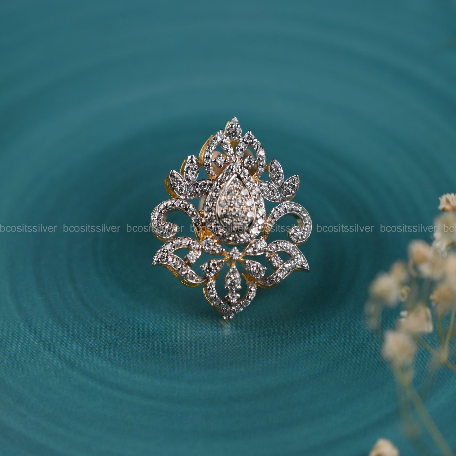 Theia Diamond Look PENDANT - 2222 -( MADE TO ORDER )