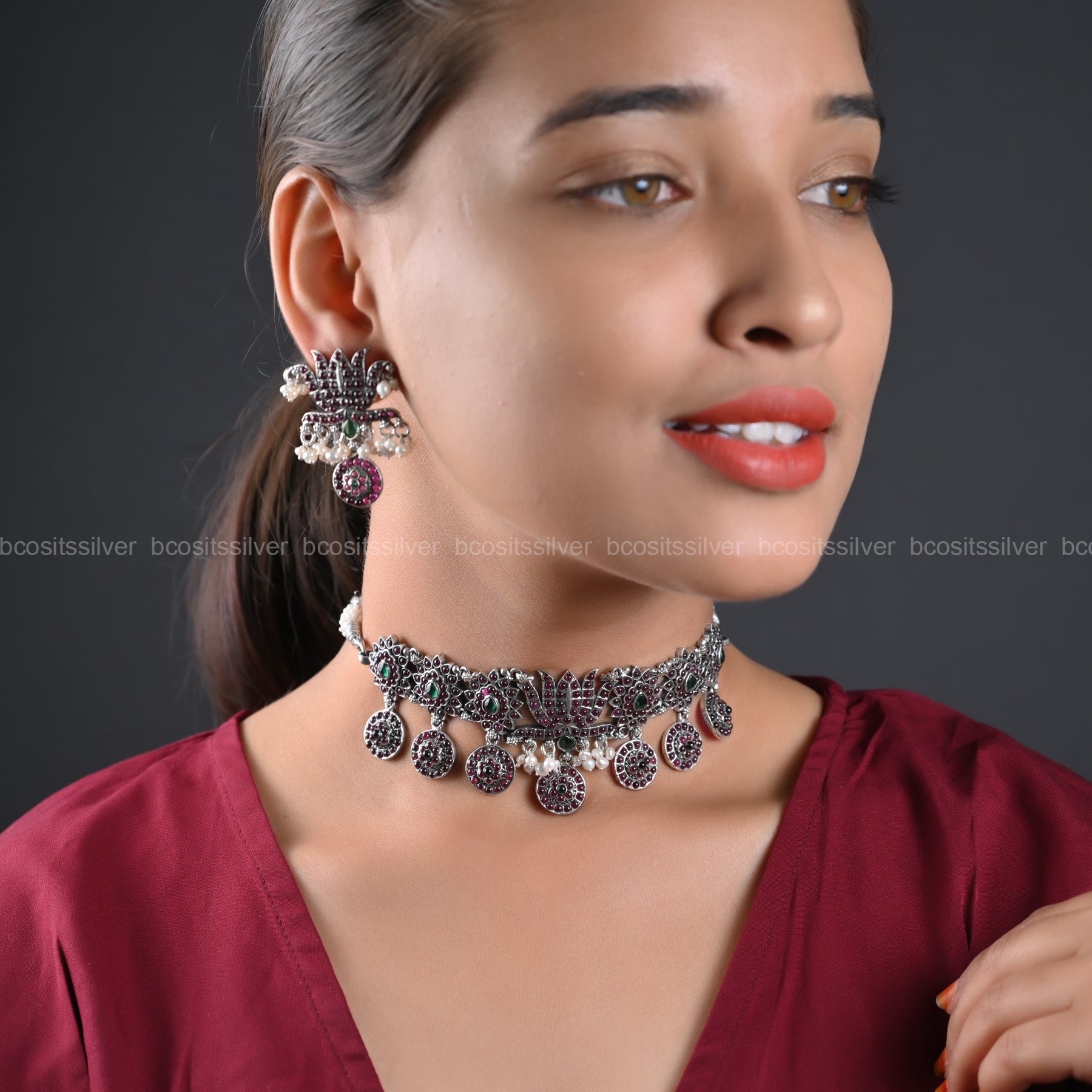 Oxidized Choker - 1186