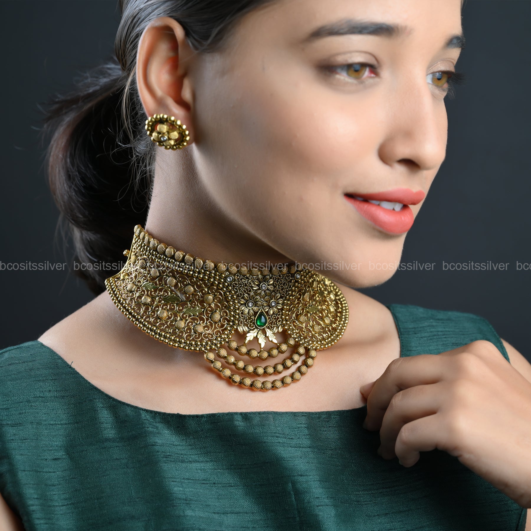 Gold Plated Navaratri Maharani Choker - 9081