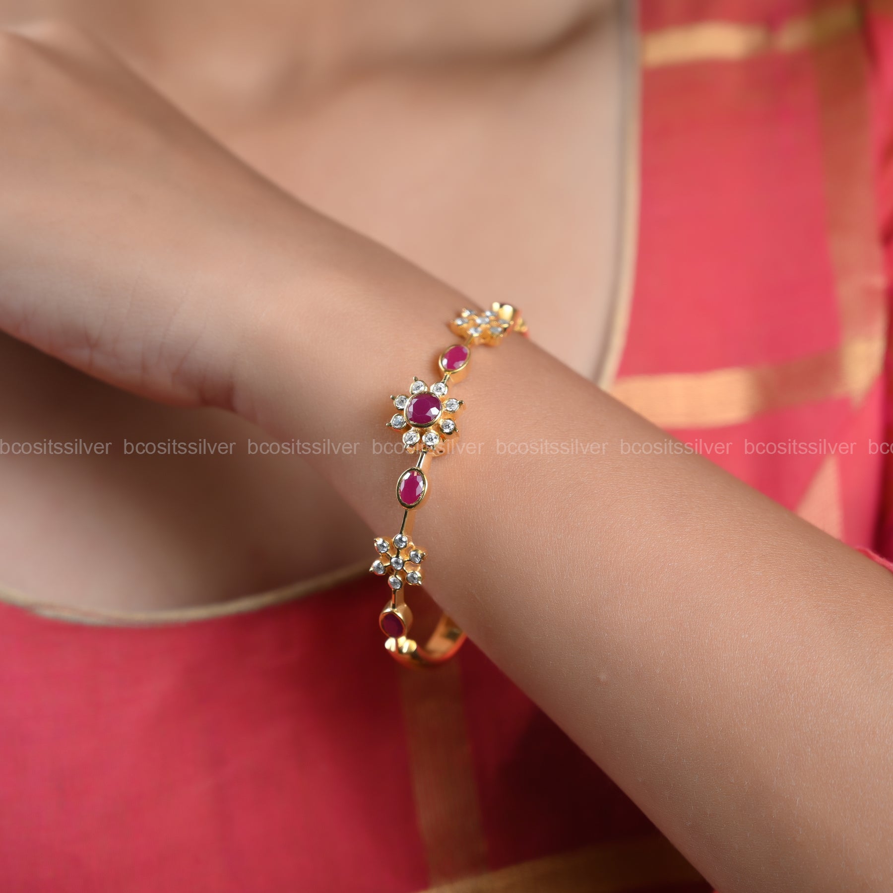 Gold Plated Bangle - 2313