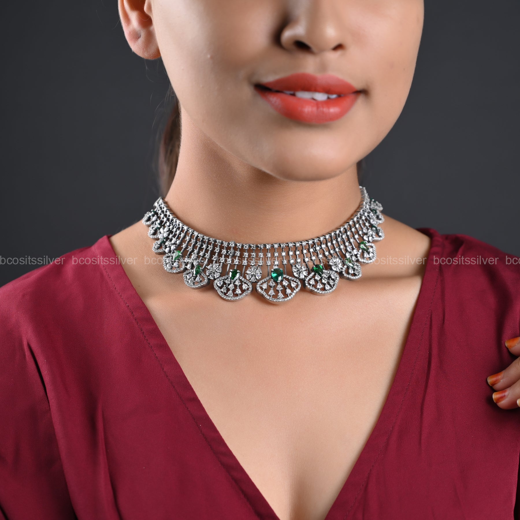 Oxidized Neckpiece - 1184
