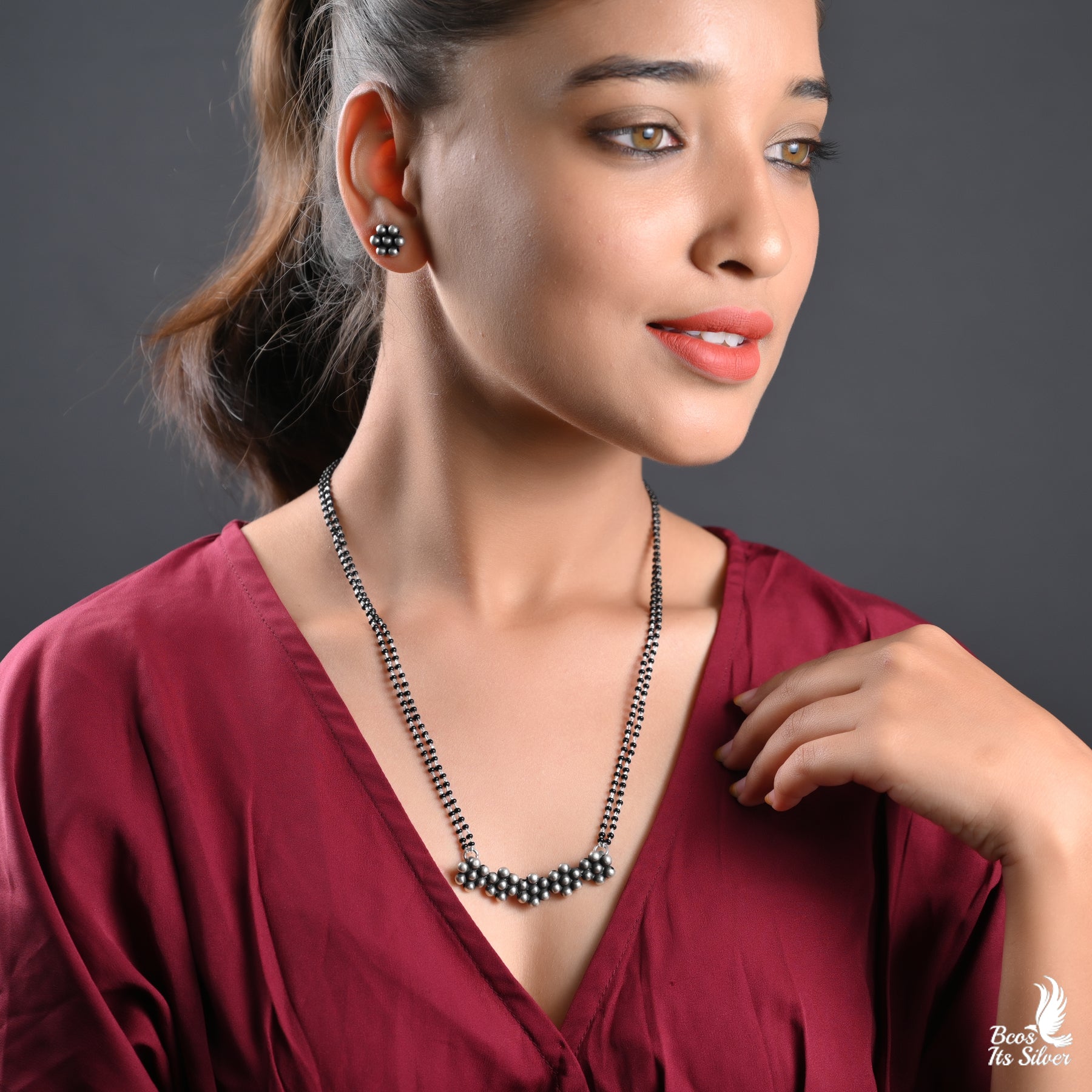 Oxidized Mangal Sutra - 2362