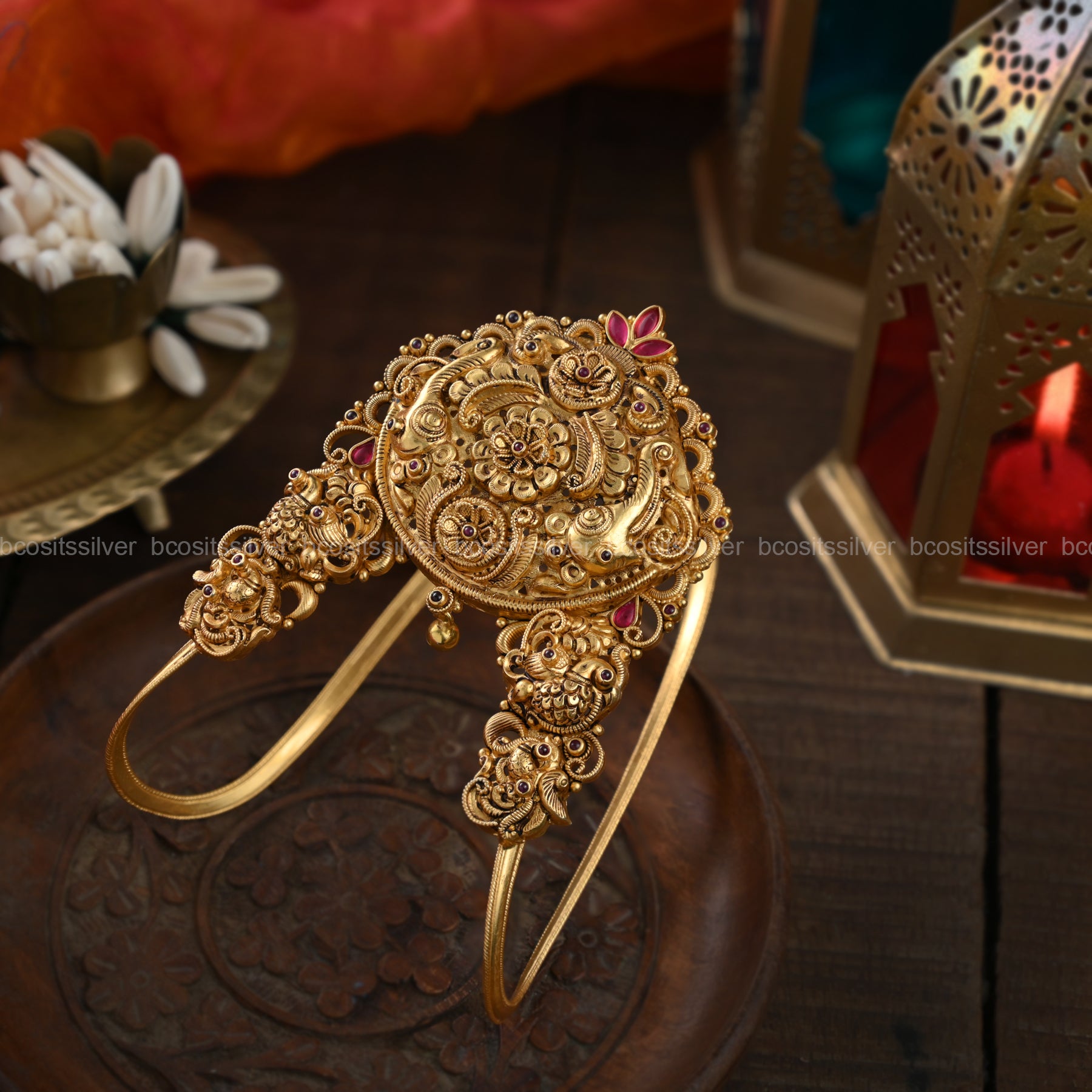 925 Silver Gold Plated Vanki - 6549