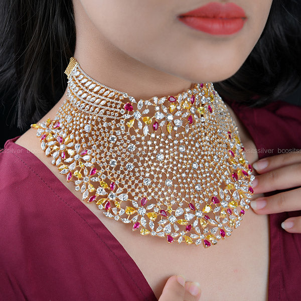 Theia Diamond Look Swarovski Choker - 4304