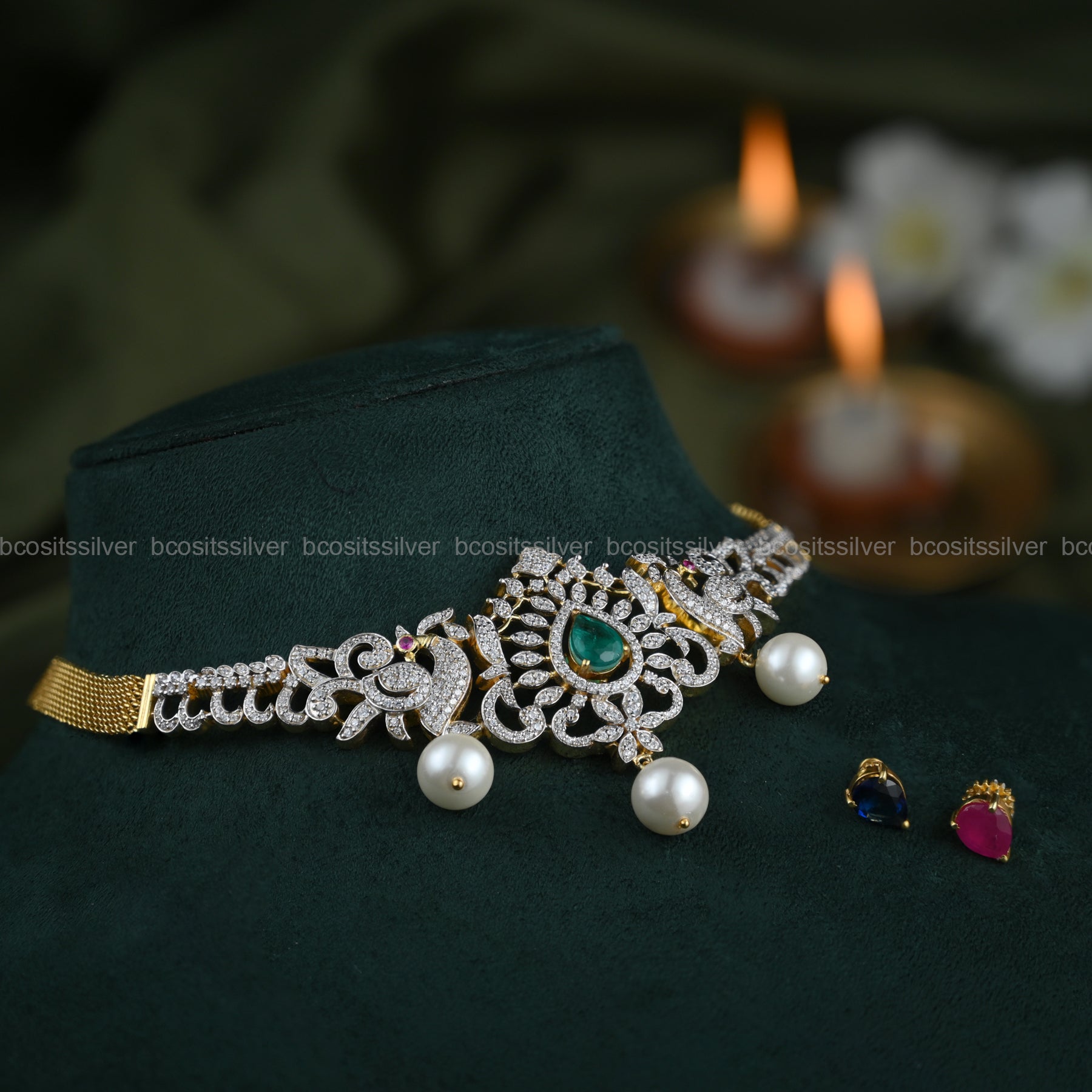 Theia Diamond Look Choker - 6596