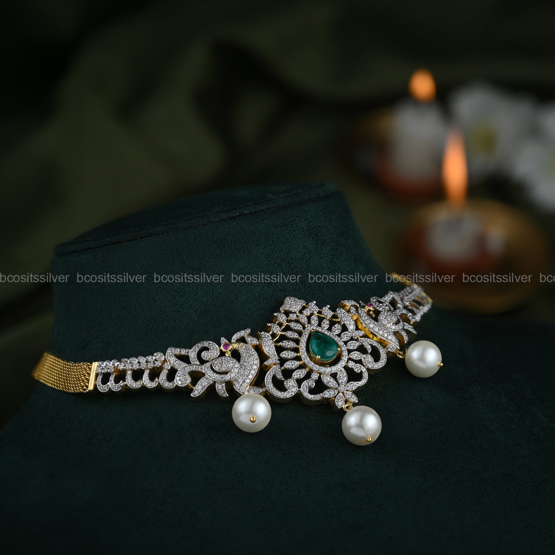 Theia Diamond Look Choker - 6596