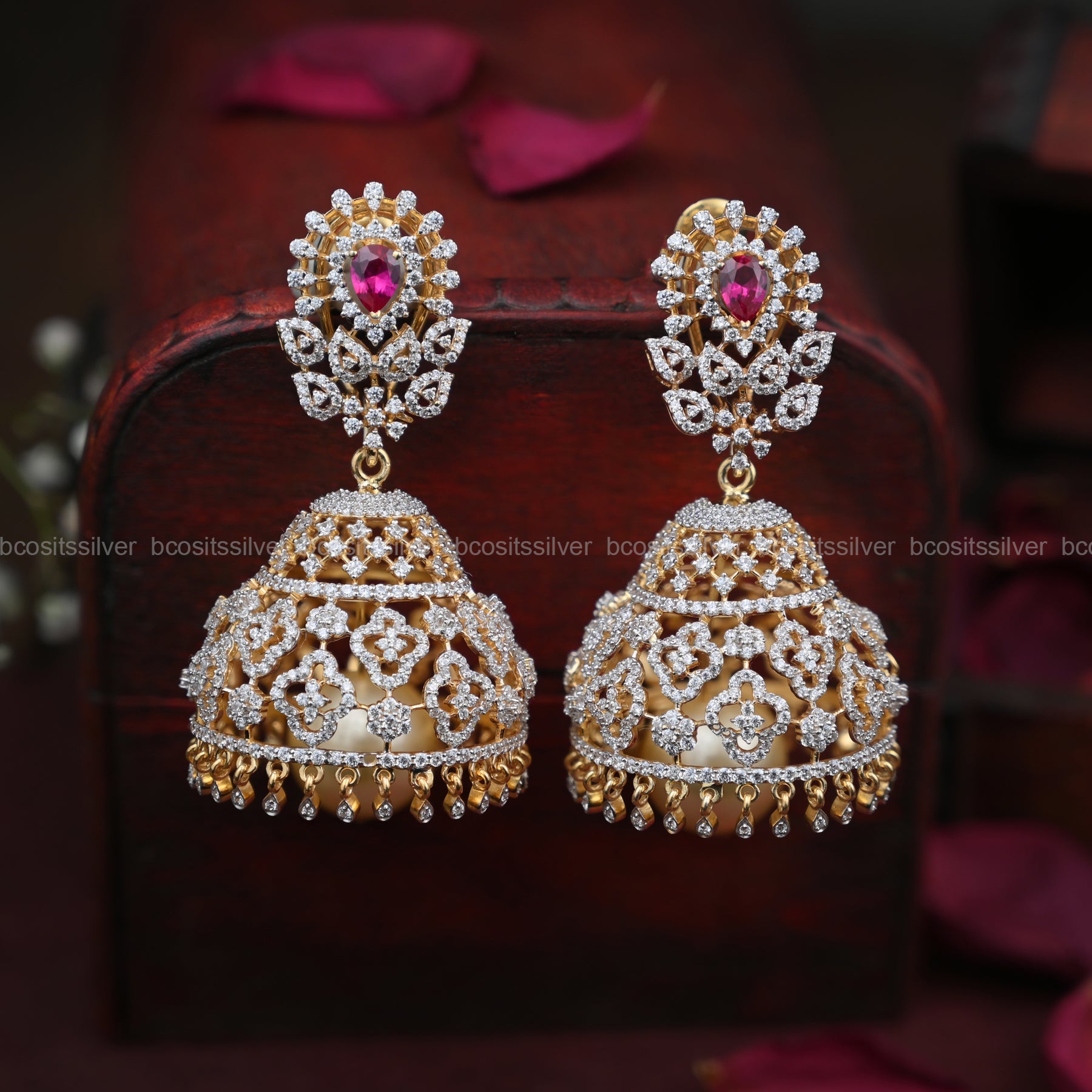 Diamond Look Earring - 5688 MADE TO ORDER